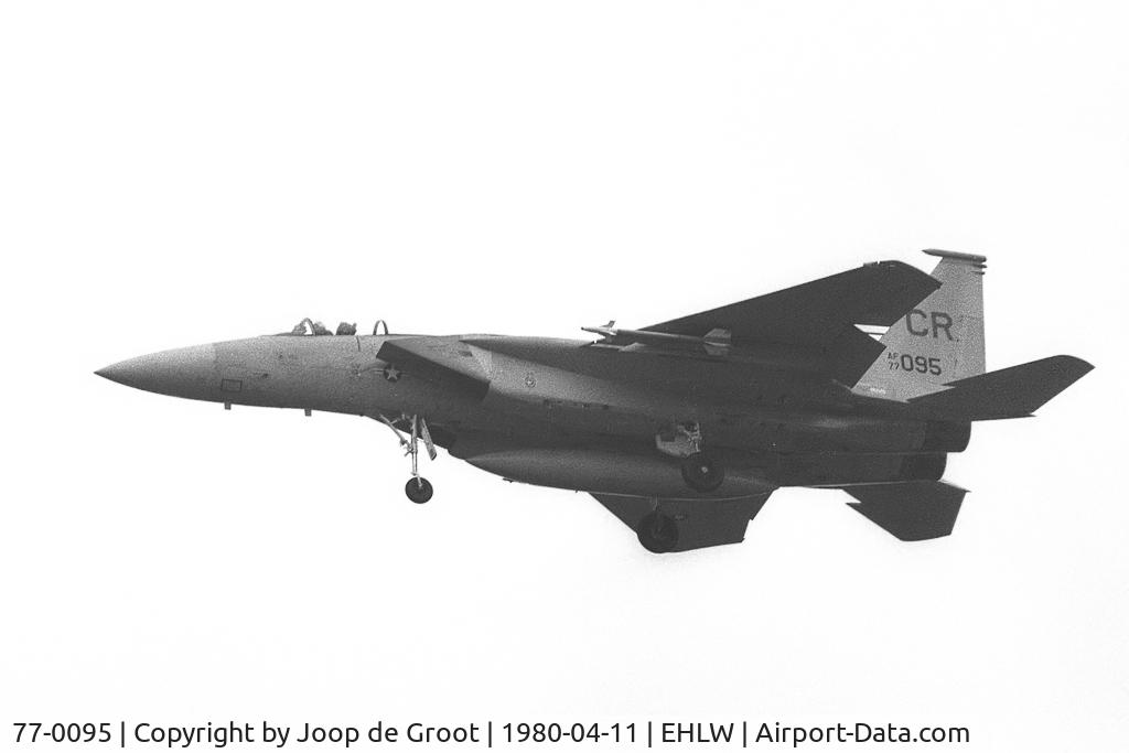 77-0095, 1977 McDonnell Douglas F-15A Eagle C/N 0377/A307, 32 TFS landing at Leeuwarden