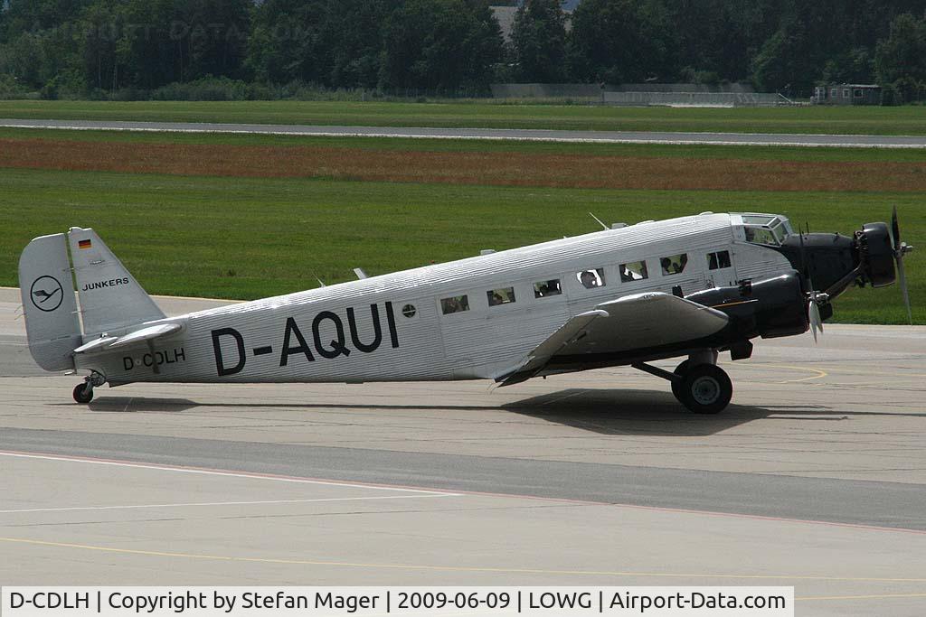 D-CDLH, 1936 Junkers Ju-52/3m C/N 130714, D-AQUI before take off