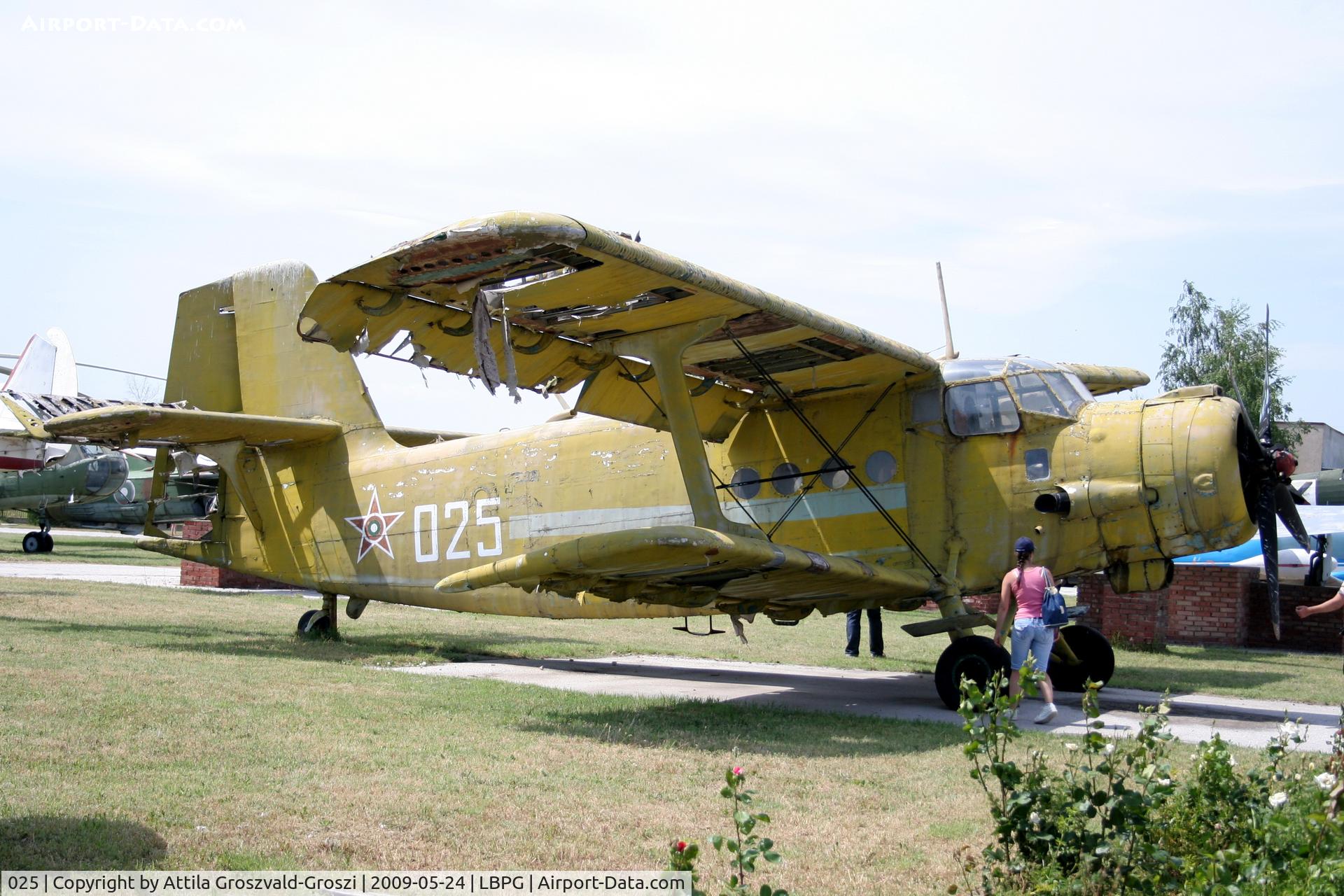 025, Antonov An-2M C/N 801822, Bulgarian Museum of Aviation, Plovdiv-Krumovo (LBPG).