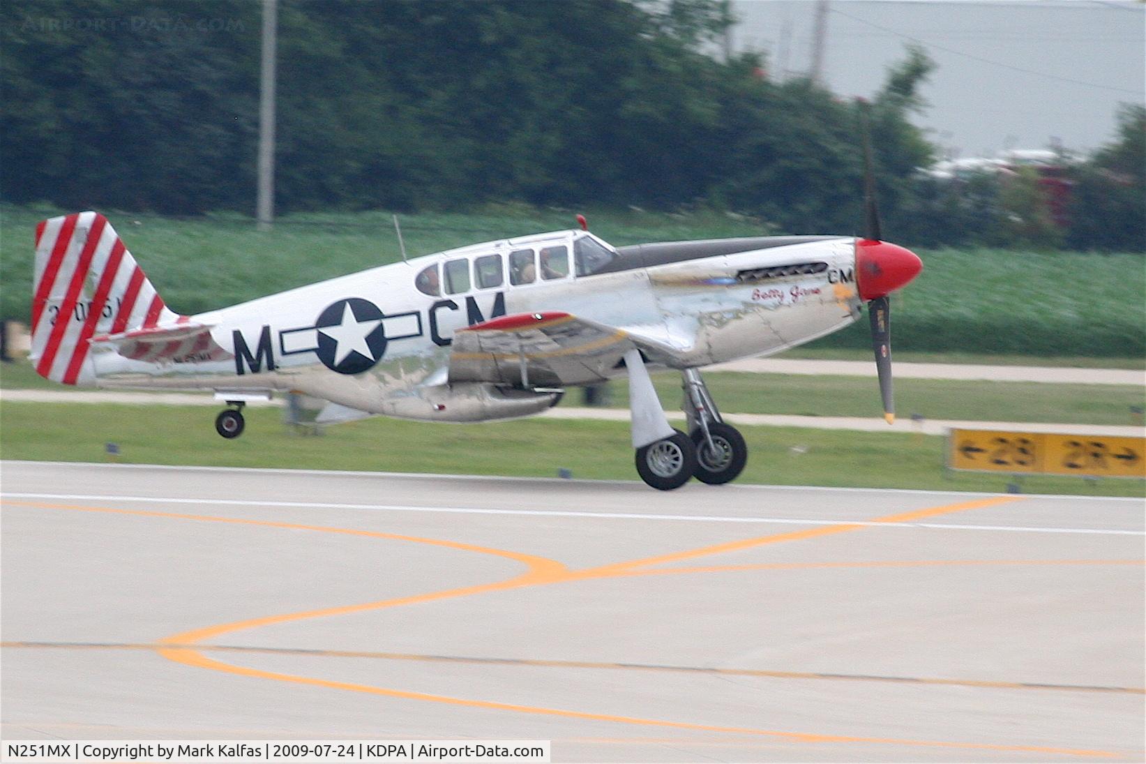 N251MX, 1943 North American P-51C-10 Mustang C/N 103-22730, North American P-51C-10, NL251MX departing 20R KDPA