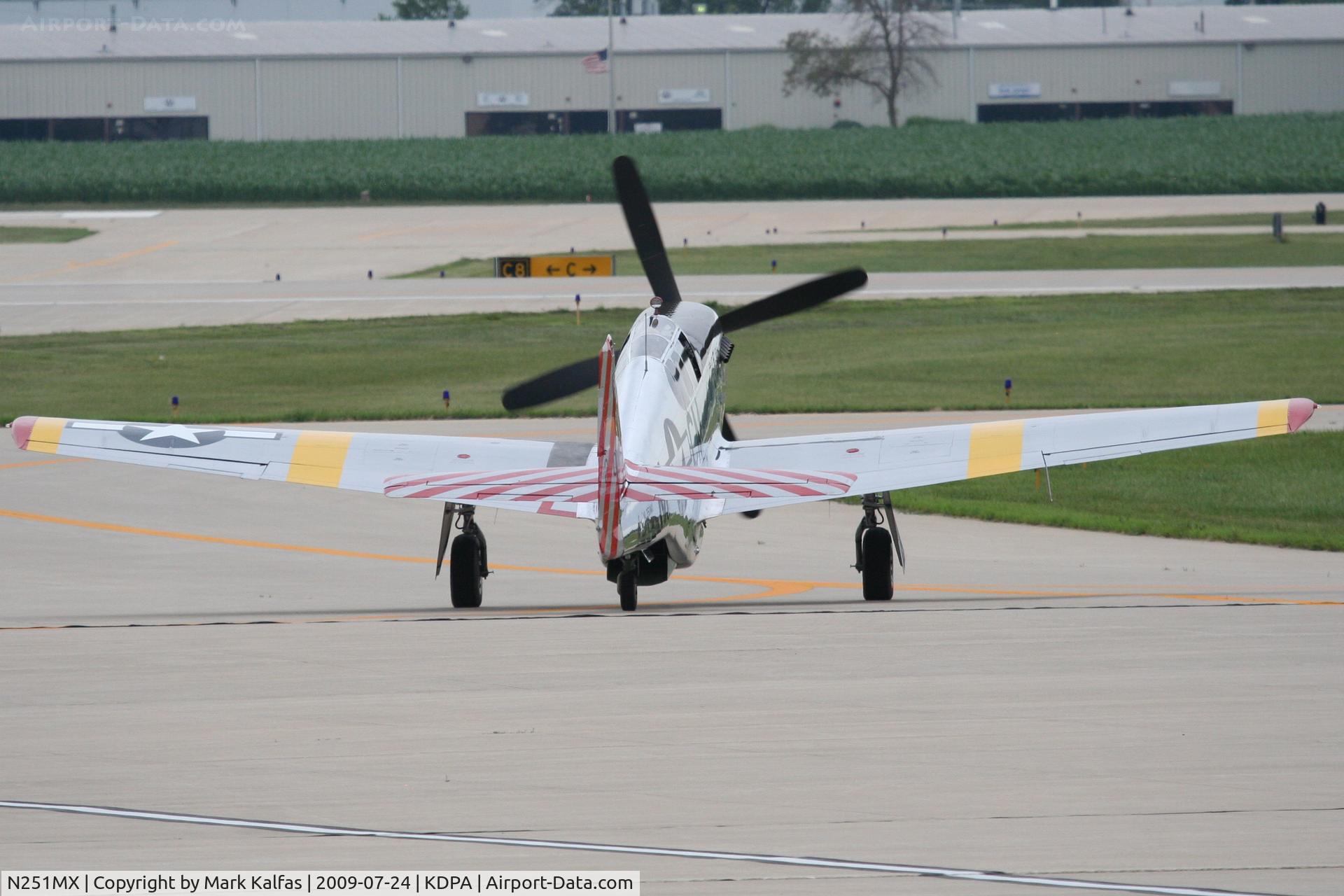 N251MX, 1943 North American P-51C-10 Mustang C/N 103-22730, North American P-51C-10, NL251MX taxiing out to 20R KDPA