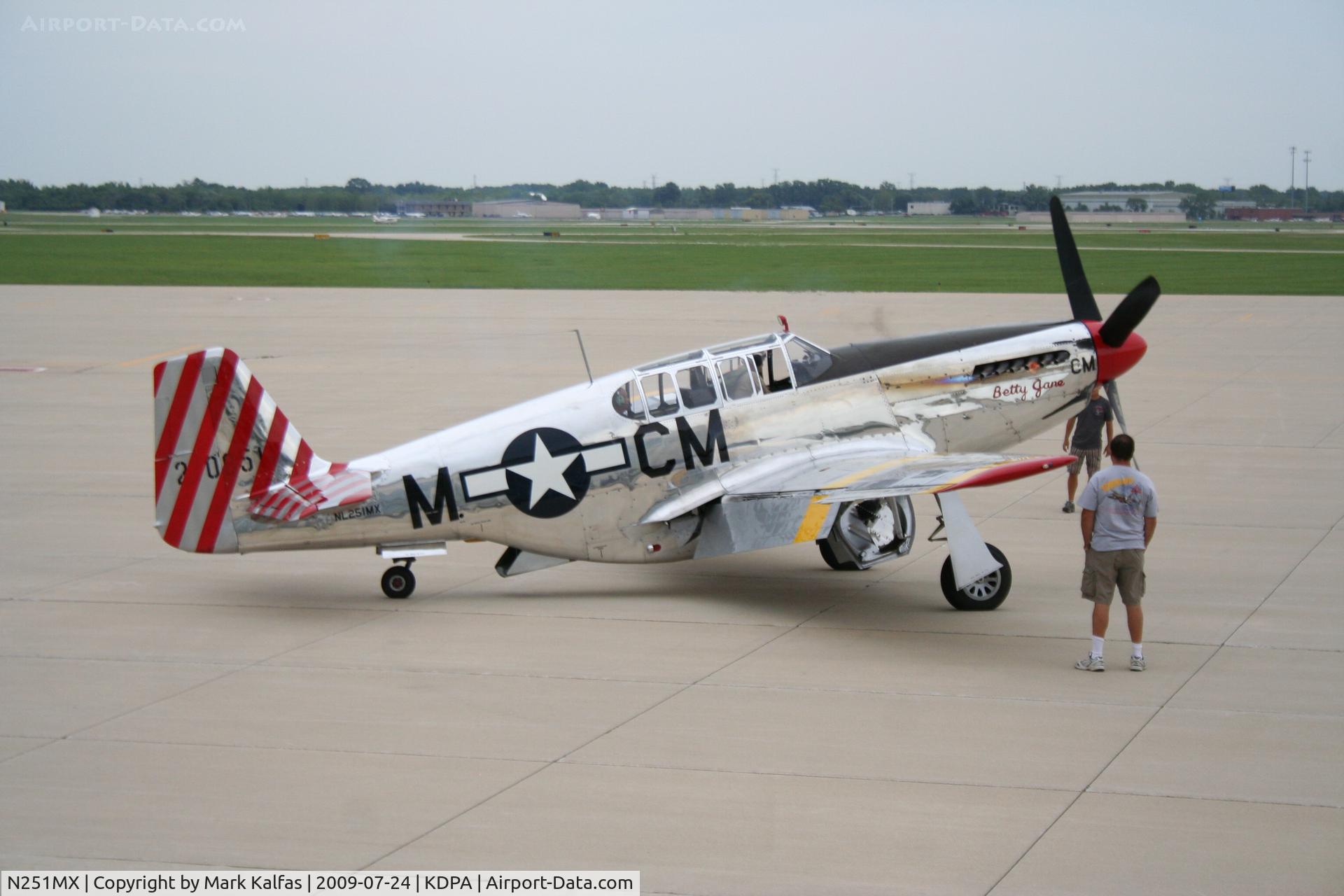 N251MX, 1943 North American P-51C-10 Mustang C/N 103-22730, North American P-51C-10, NL251MX starting up KDPA