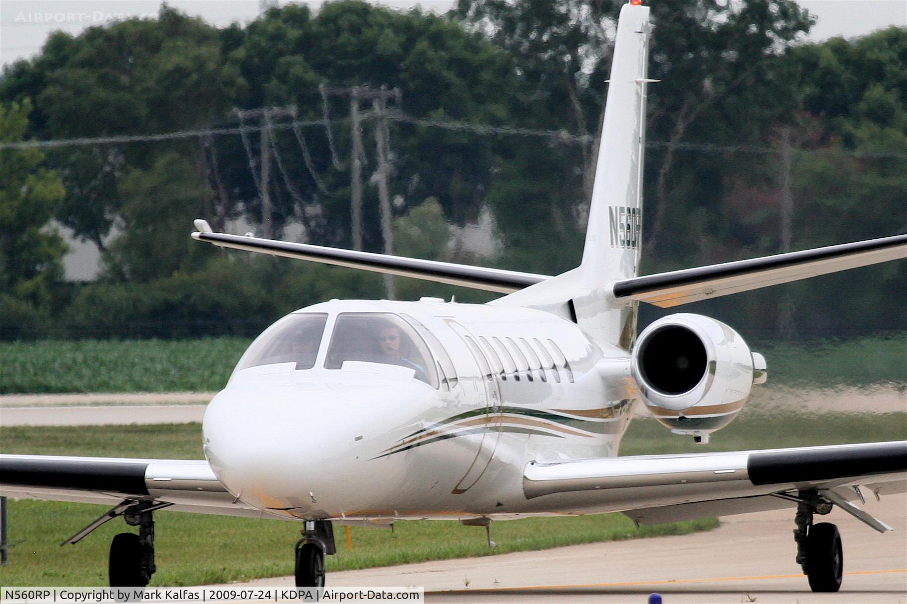 N560RP, 1991 Cessna 560 C/N 560-0158, Cessna 560, N560RP arriving KDPA 20R from KPHN