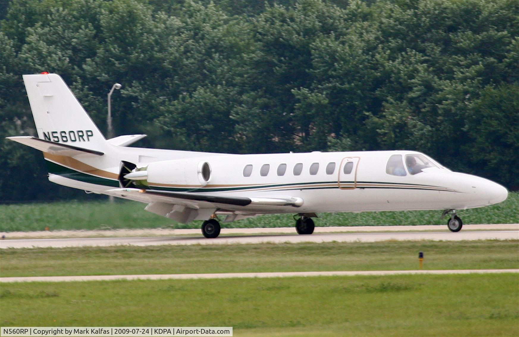 N560RP, 1991 Cessna 560 C/N 560-0158, Cessna 560, N560RP arriving KDPA 20R from KPHN