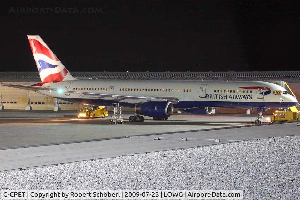 G-CPET, 1998 Boeing 757-236 C/N 29115, Diverted from VIE