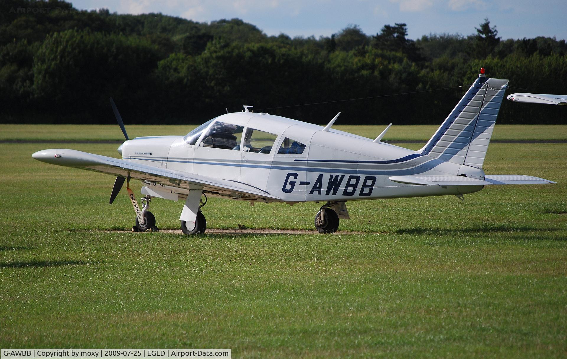 G-AWBB, 1968 Piper PA-28R-180 Cherokee Arrow C/N 28R-30552, Piper Cherokee Arrow at Denham