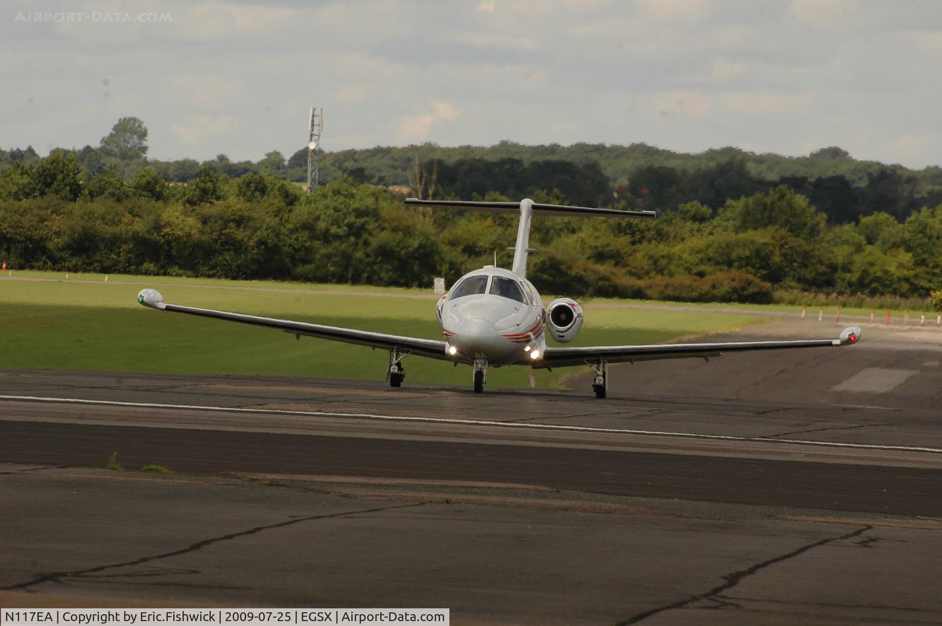 N117EA, 2007 Eclipse Aviation Corp EA500 C/N 000104, N117EA taxying at North Weald Airfield