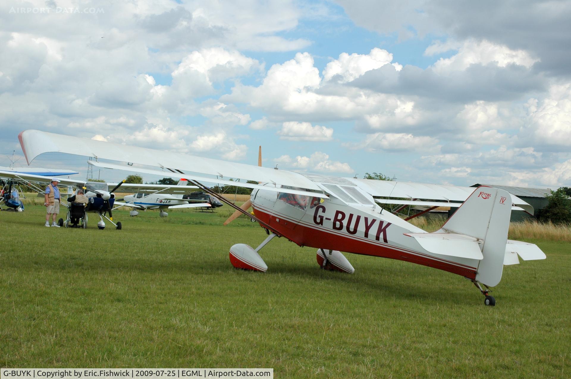 G-BUYK, 1994 Denney Kitfox Mk4 C/N PFA 172A-12214, 1. G-BUYK at Damys Hall Airfield