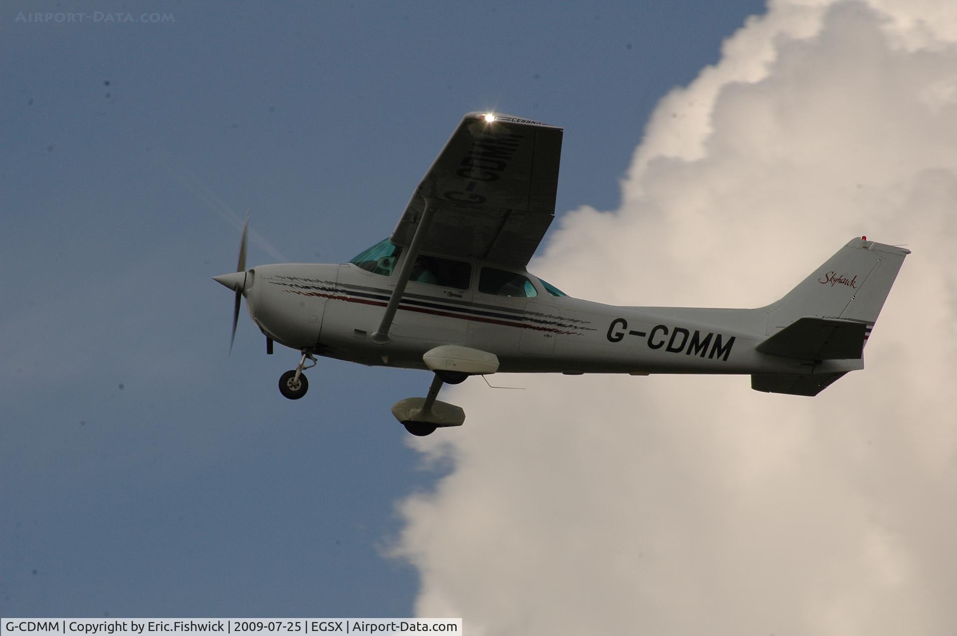 G-CDMM, 1982 Cessna 172P C/N 172-75124, G-CDMM departing North Weald Airfield