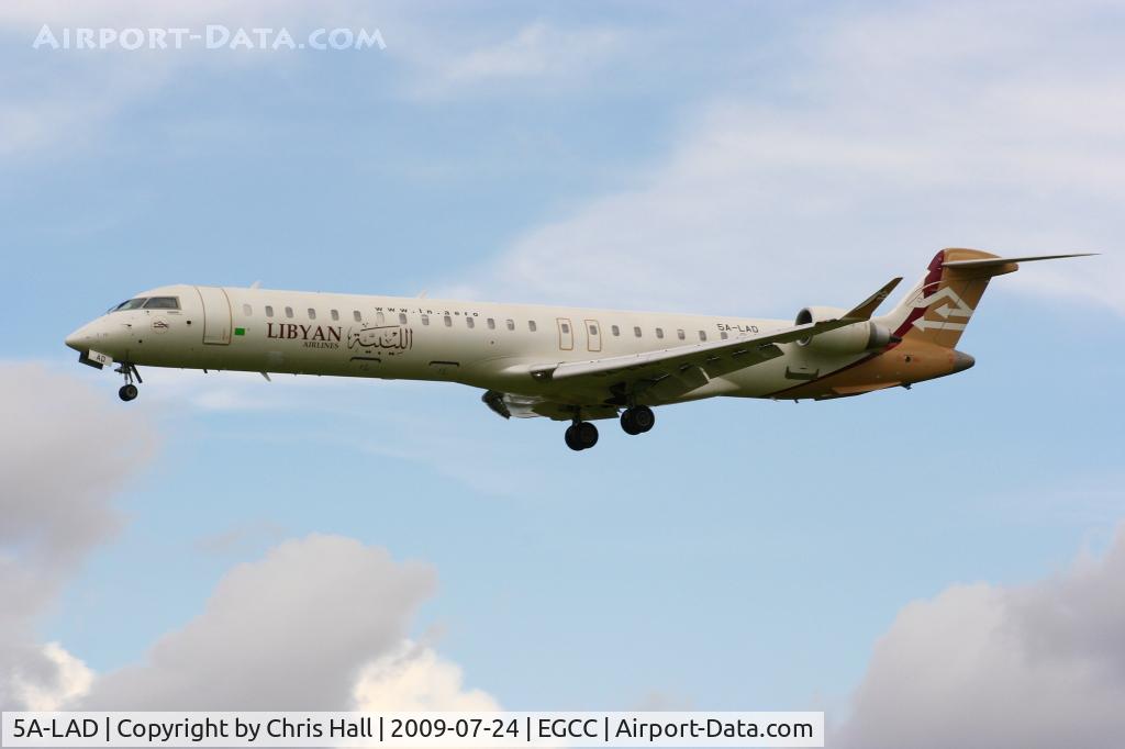 5A-LAD, 2008 Bombardier CRJ-900ER (CL-600-2D24) C/N 15214, Libyan Airlines Bombardier CL-600-2D24 CRJ-900