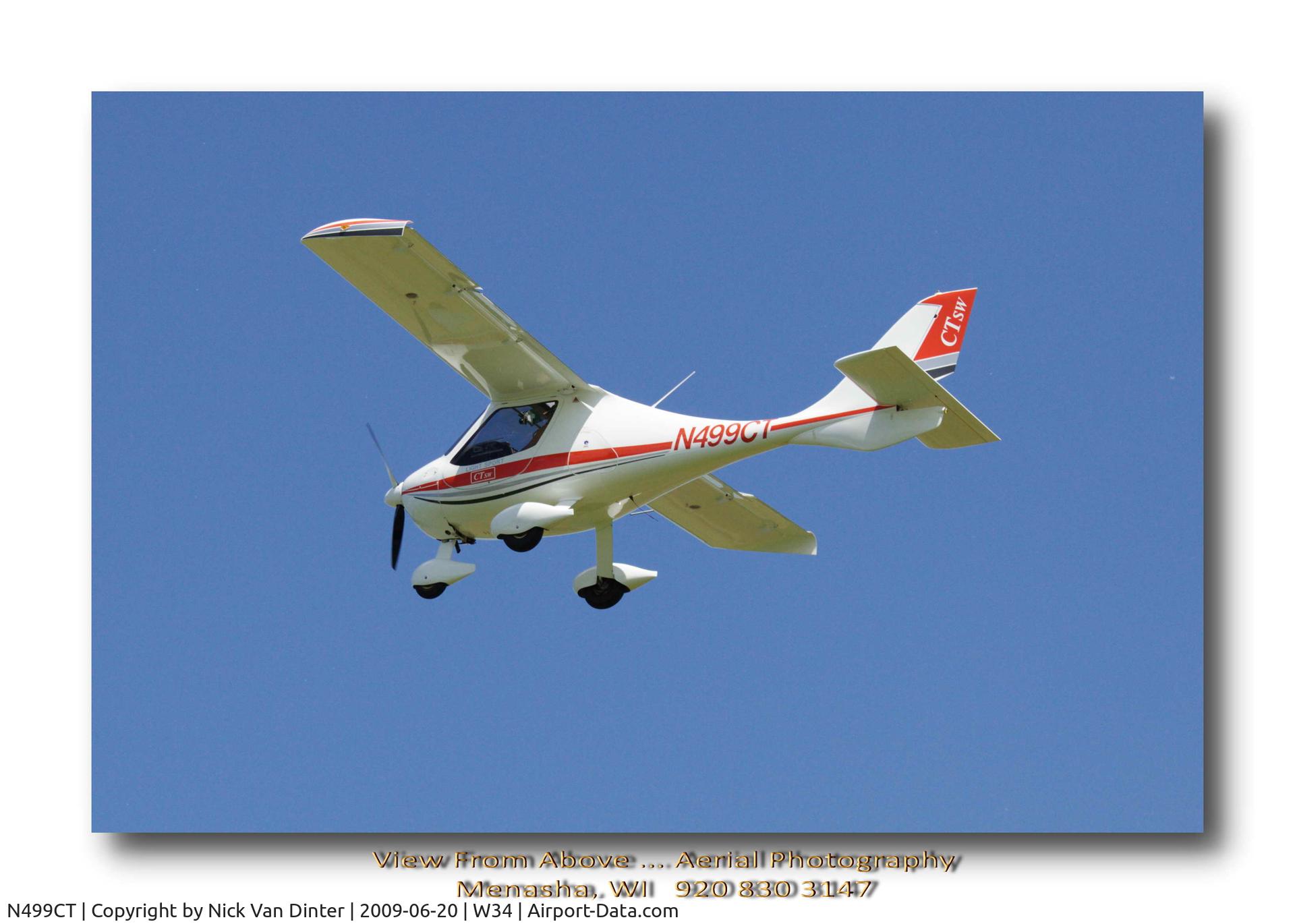 N499CT, 2007 Flight Design CTSW C/N 07-03-09, Just off Shiocton Airport W34
