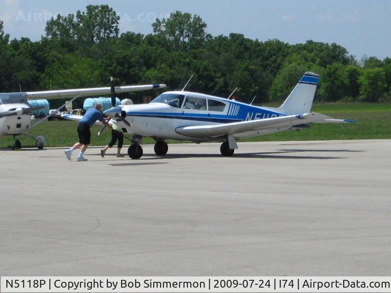 N5118P, 1958 Piper PA-24-250 Comanche C/N 24-131, John's ride on the ramp at Urbana, Ohio