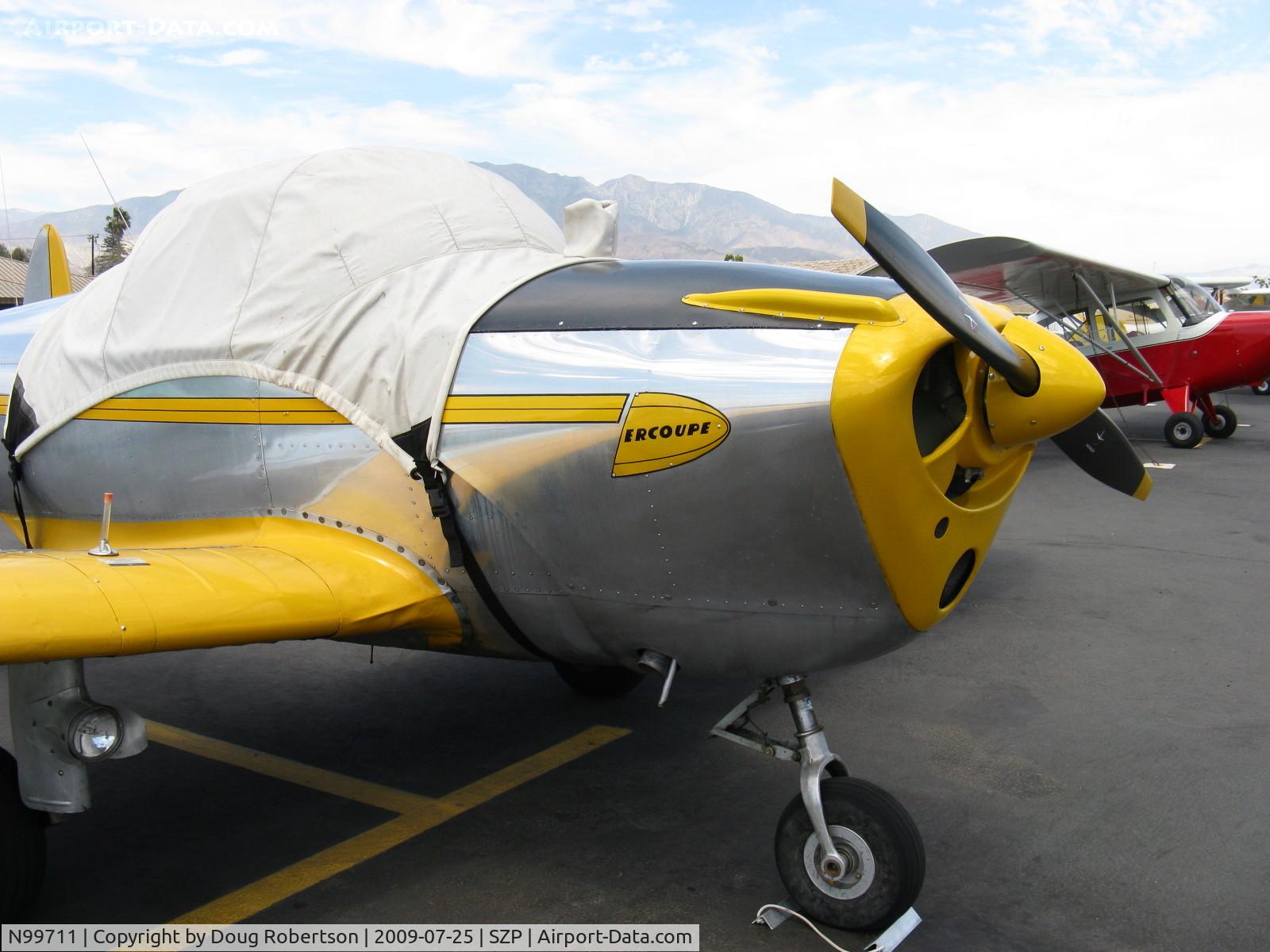 N99711, 1946 Erco 415D Ercoupe C/N 2334, 1946 ERCO ERCOUPE 415-D, Continental O-200 100 Hp upgrade