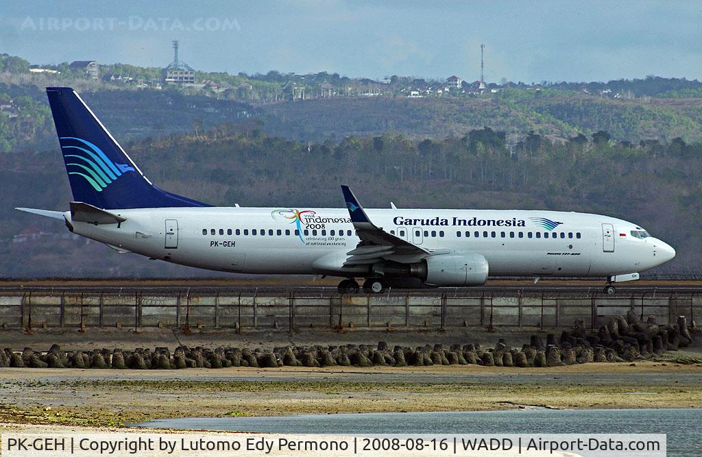 PK-GEH, 2002 Boeing 737-83N C/N 30643, Garuda Indonesia
