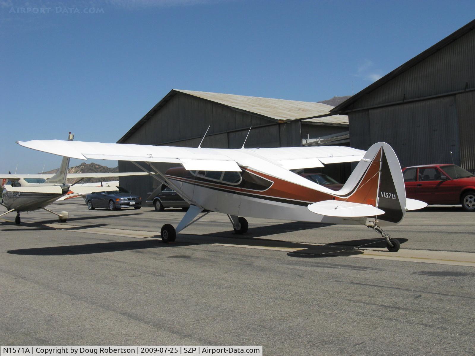 N1571A, 1951 Piper PA-20-135 Pacer C/N 20-787, 1951 Piper PA-20-135 PACER, Lycoming O-290D2 135 Hp