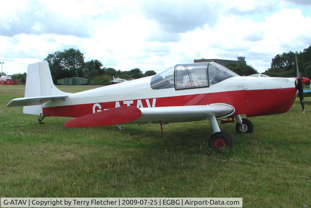 G-ATAV, 1965 Druine D.62C Condor C/N RAE/611, Druine D.62C Condor at Leicester on 2009 Homebuild Fly-In day