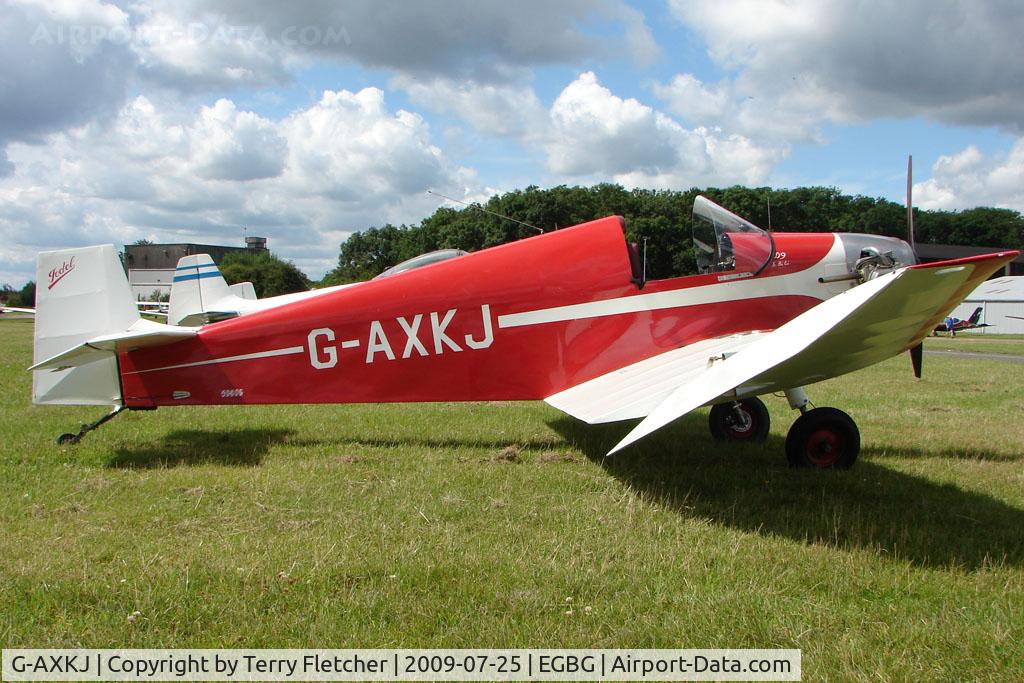 G-AXKJ, 1970 Jodel D-9 Bebe C/N PFA 941, Jodel D9 at Leicester on 2009 Homebuild Fly-In day