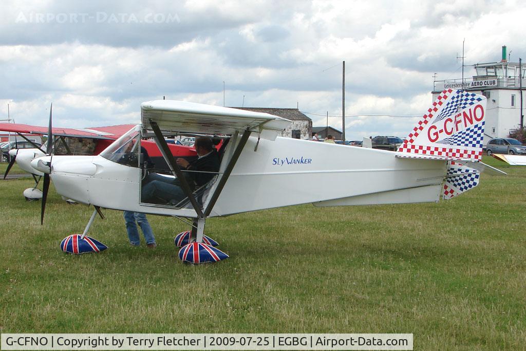 G-CFNO, 2008 Skyranger Swift 912S(1) C/N BMAA/HB/566, at Leicester on 2009 Homebuild Fly-In day