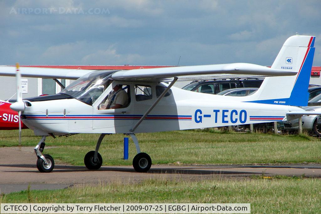 G-TECO, 2006 Tecnam P-92EA Echo C/N PFA 318-13830, Tecnam Echo at Leicester on 2009 Homebuild Fly-In day