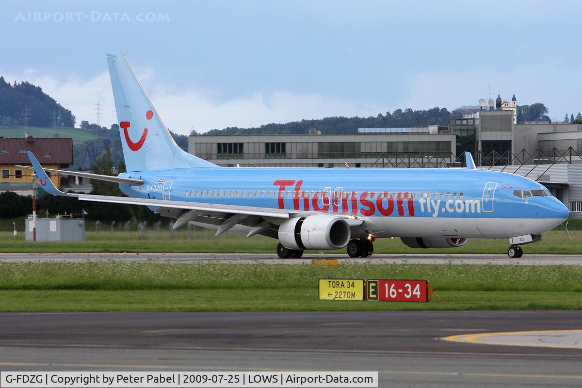 G-FDZG, 2008 Boeing 737-8K5 C/N 35139, SZG