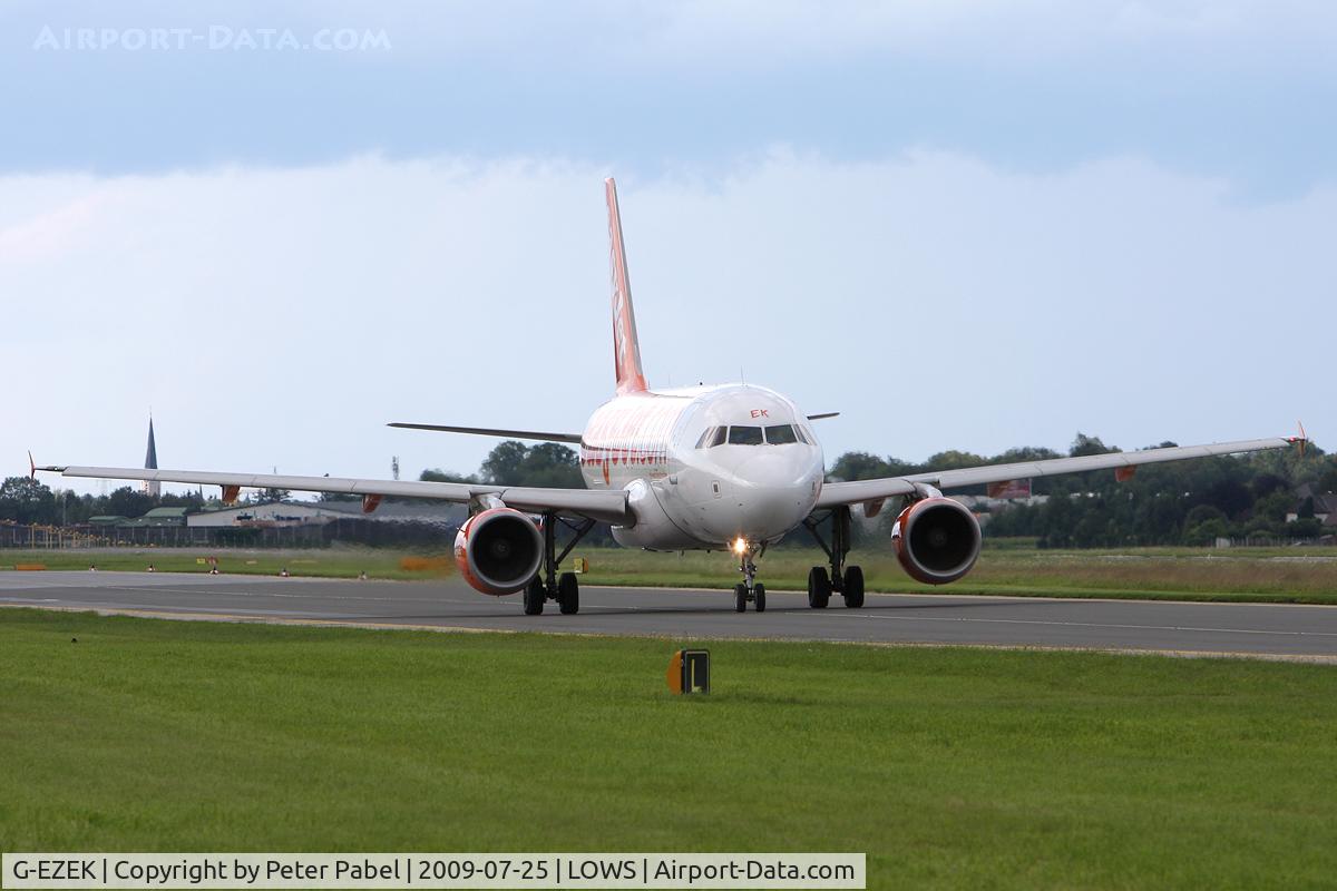 G-EZEK, 2004 Airbus A319-111 C/N 2224, SZG