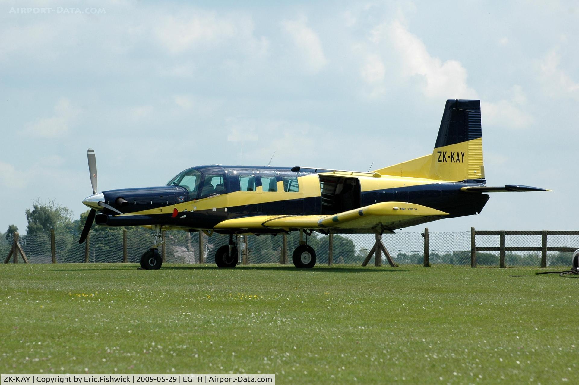 ZK-KAY, Pacific Aerospace 750XL C/N 107, ZK-KAY at Shuttleworth (Old Warden) Aerodrome.