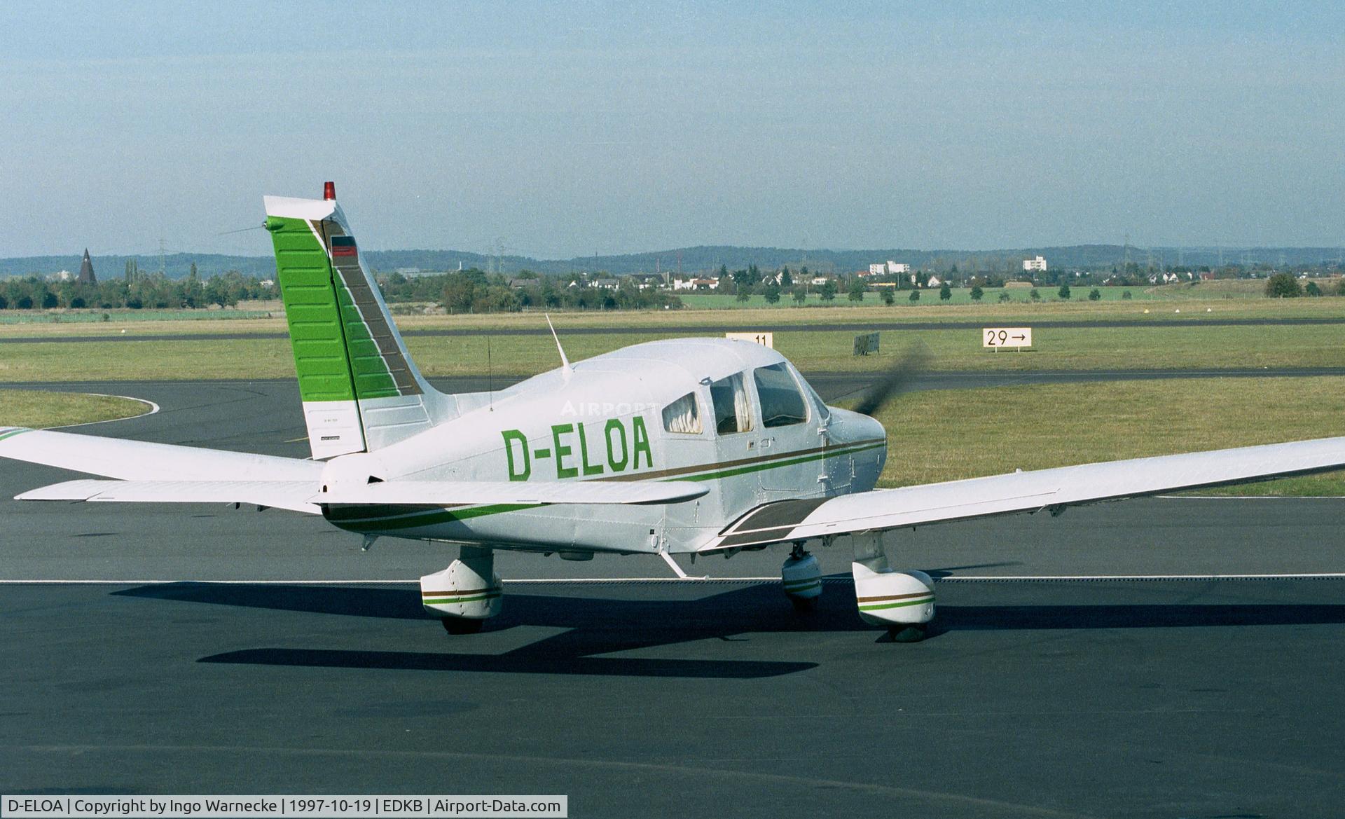 D-ELOA, 1980 Piper PA-28-161 C/N 28-8016239, Piper PA-28-161 Warrior II at Bonn-Hangelar airfield