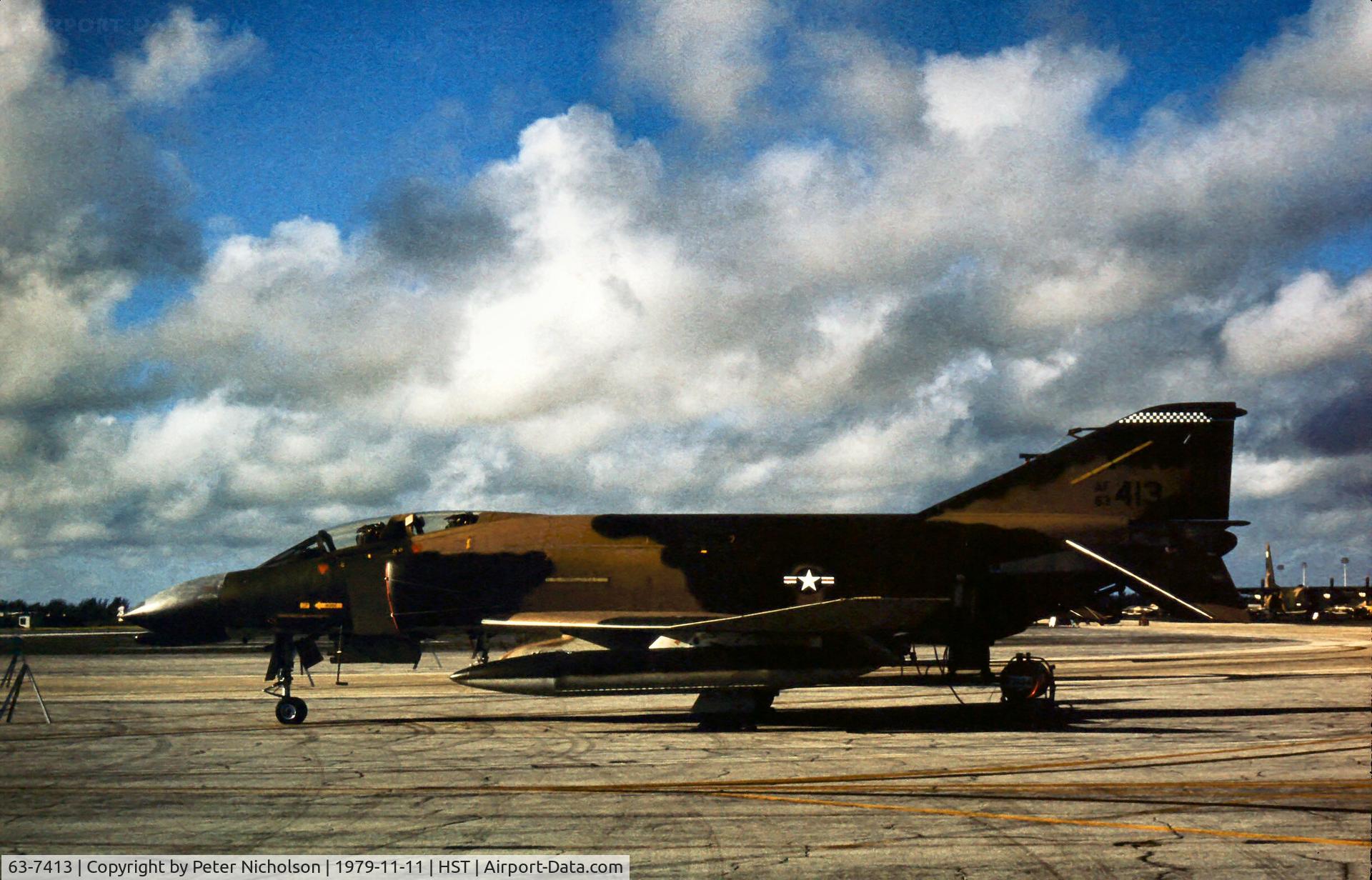 63-7413, 1963 McDonnell F-4C Phantom II C/N 335, Another view of the 93rd Tactical Fighter Squadron F-4C Phantom at the 1979 Homestead AFB Open House.