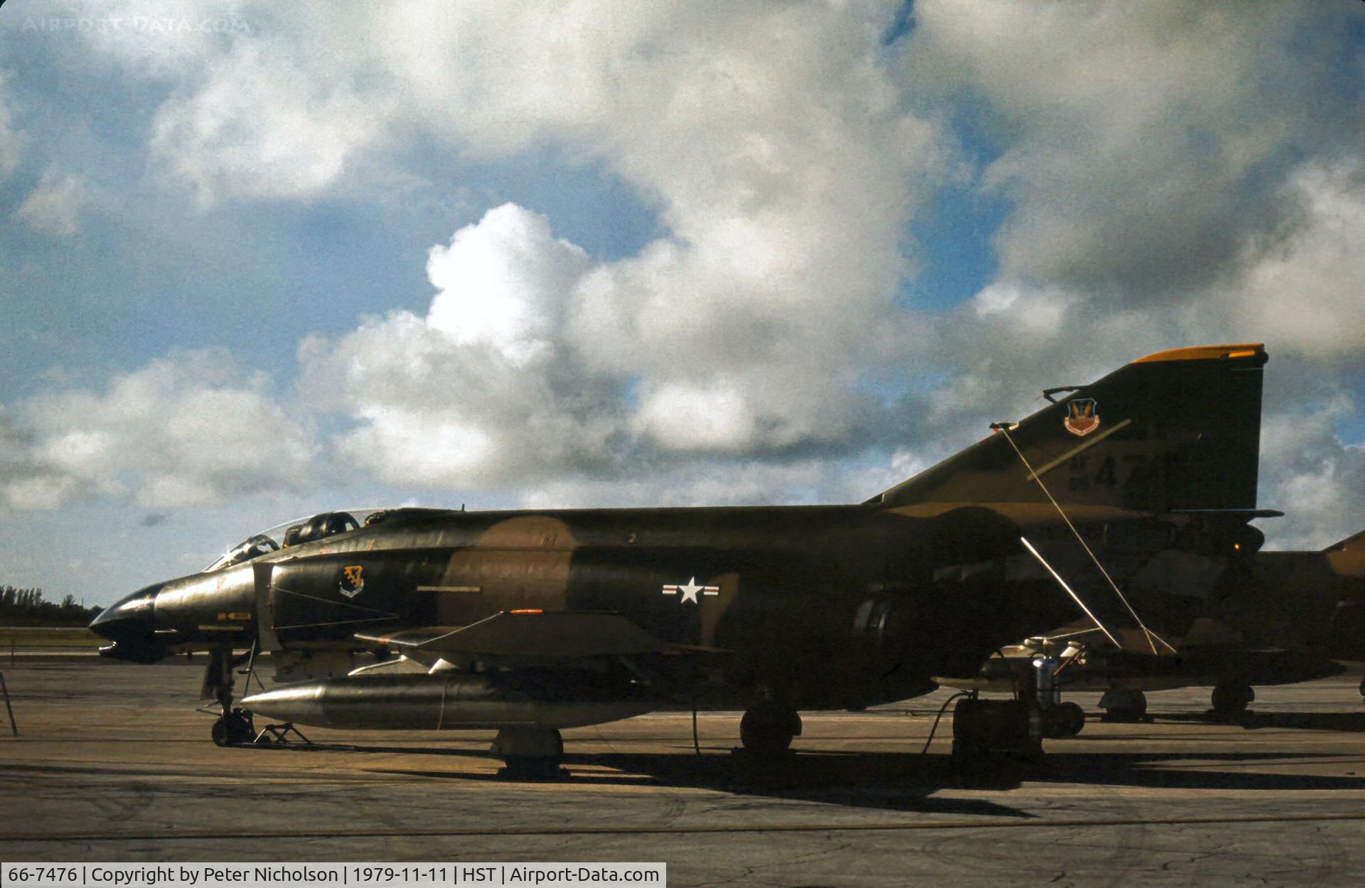 66-7476, 1966 McDonnell F-4D Phantom II C/N 1984, F-4D Phantom of 306th Tactical Fighter Squadron/31st Tactical Fighter Wing at the 1979 Homestead AFB Open House.