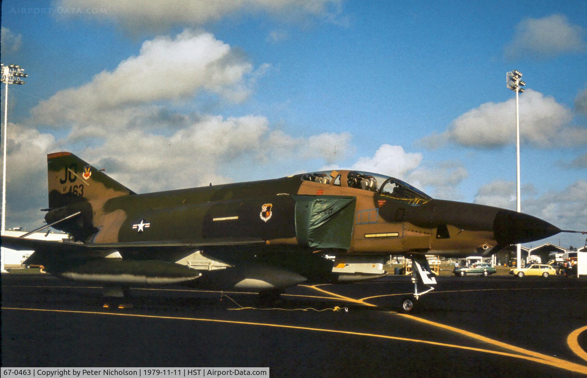 67-0463, 1967 McDonnell Douglas RF-4C Phantom II C/N 3209, RF-4C Phantom of 363rd Tactical Reconnaissance Wing on display at the 1979 Homestead AFB Open House.