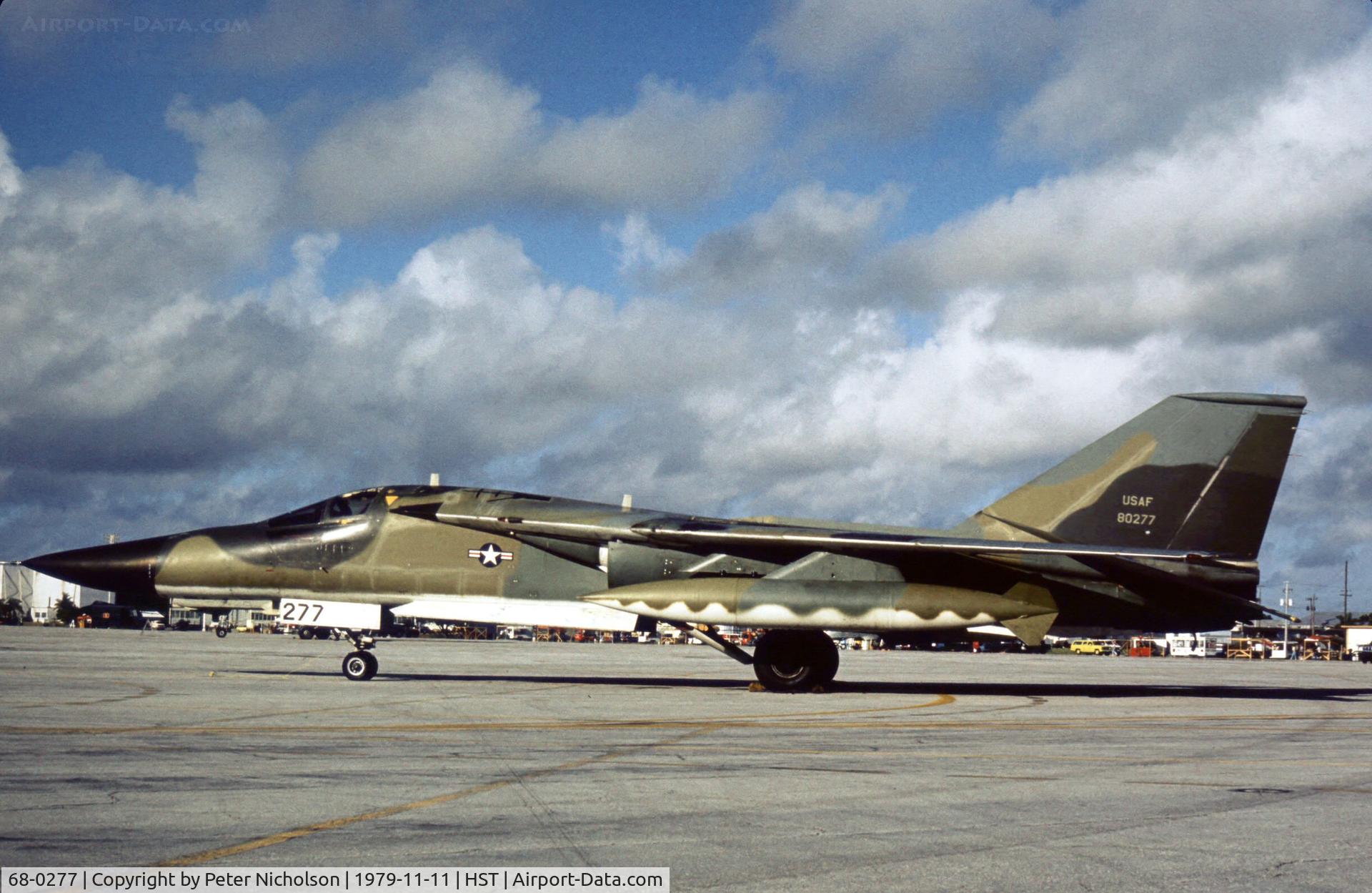 68-0277, 1968 General Dynamics FB-111A Aardvark C/N B1-49, FB-111A of 64th Bomb Squadron/380th Bomb Wing at the 1979 Homestead AFB Open House.