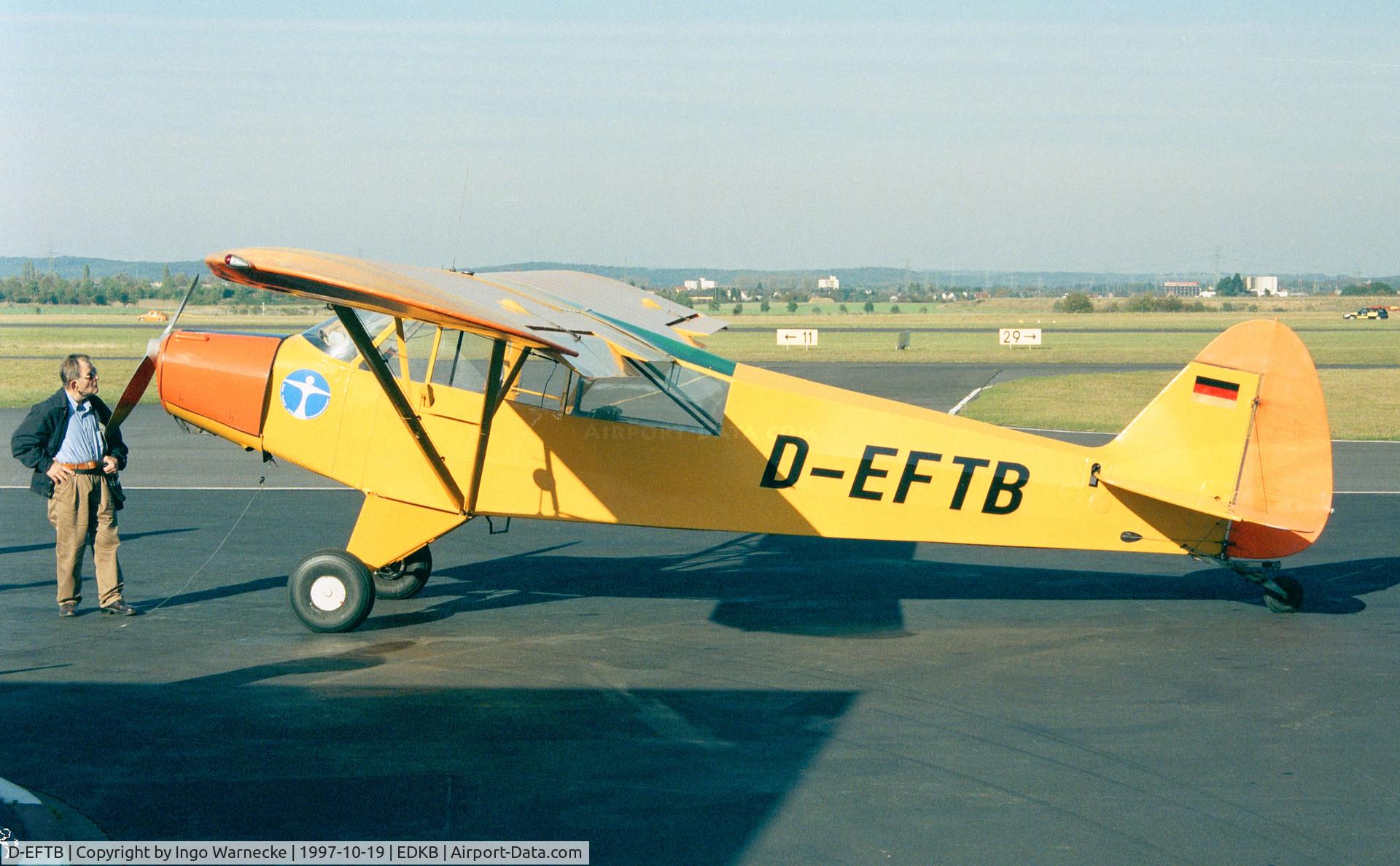 D-EFTB, 1954 Piper L-18C Super Cub (PA-18-95) C/N 18-3455, Piper PA-18-95 / L-18C Super Cub at Bonn-Hangelar airfield