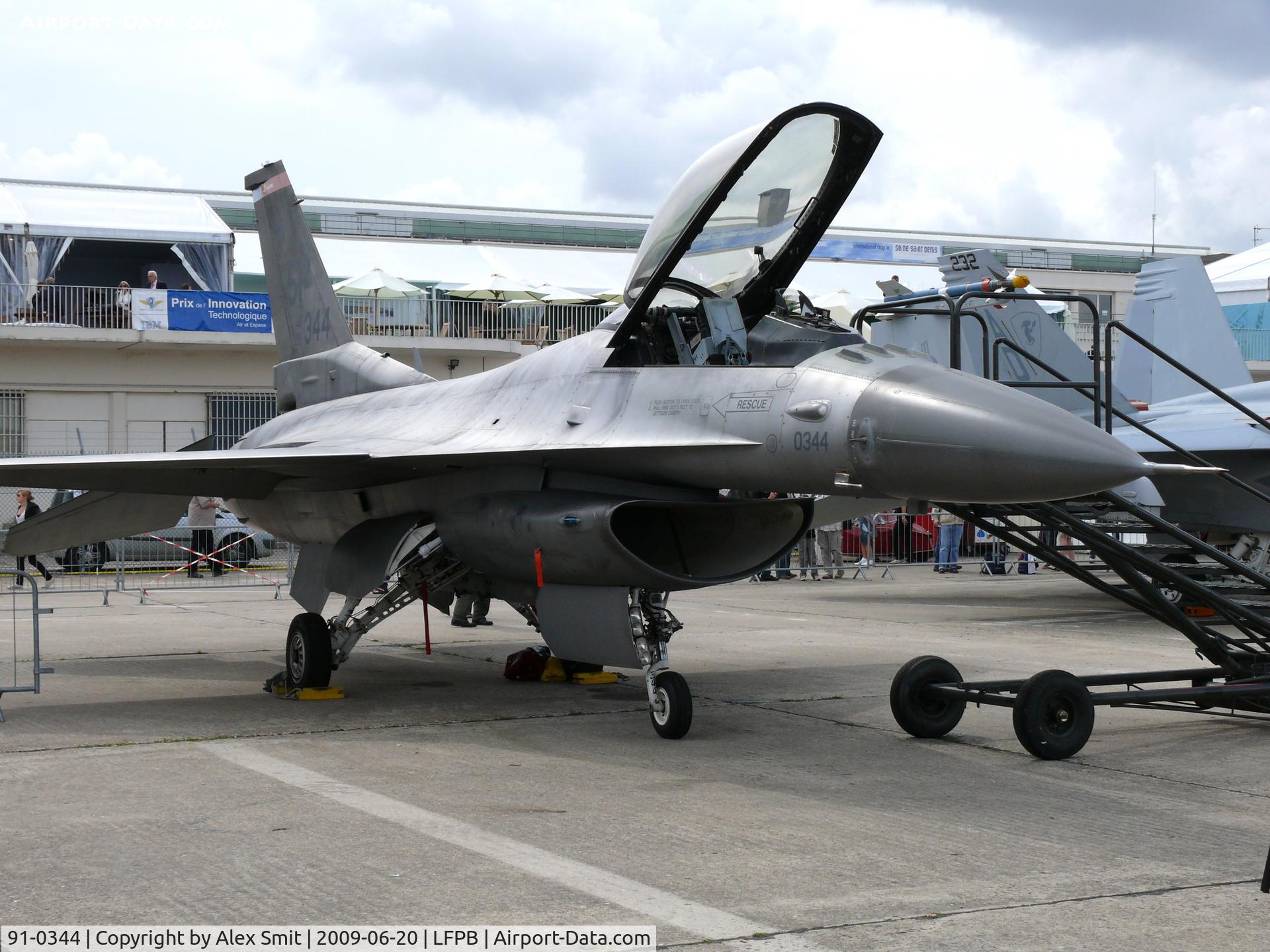 91-0344, General Dynamics F-16CJ Fighting Falcon C/N CC-42, General Dynamics F-16C Fighting Falcon SP/91-0344 US AF