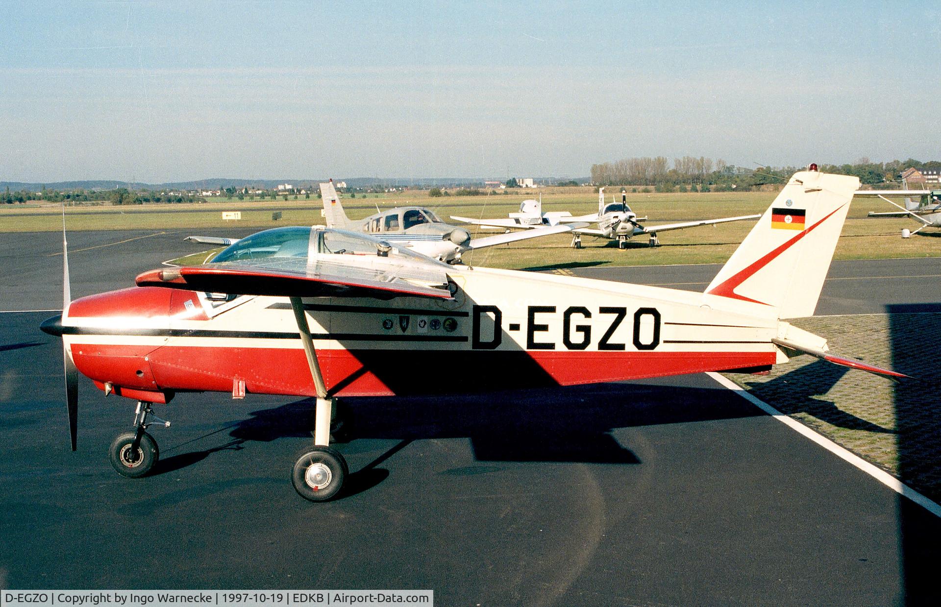 D-EGZO, 1966 Bolkow Bo-208C Junior C/N 575, Bölkow Bo 208C1 Junior at Bonn-Hangelar airfield