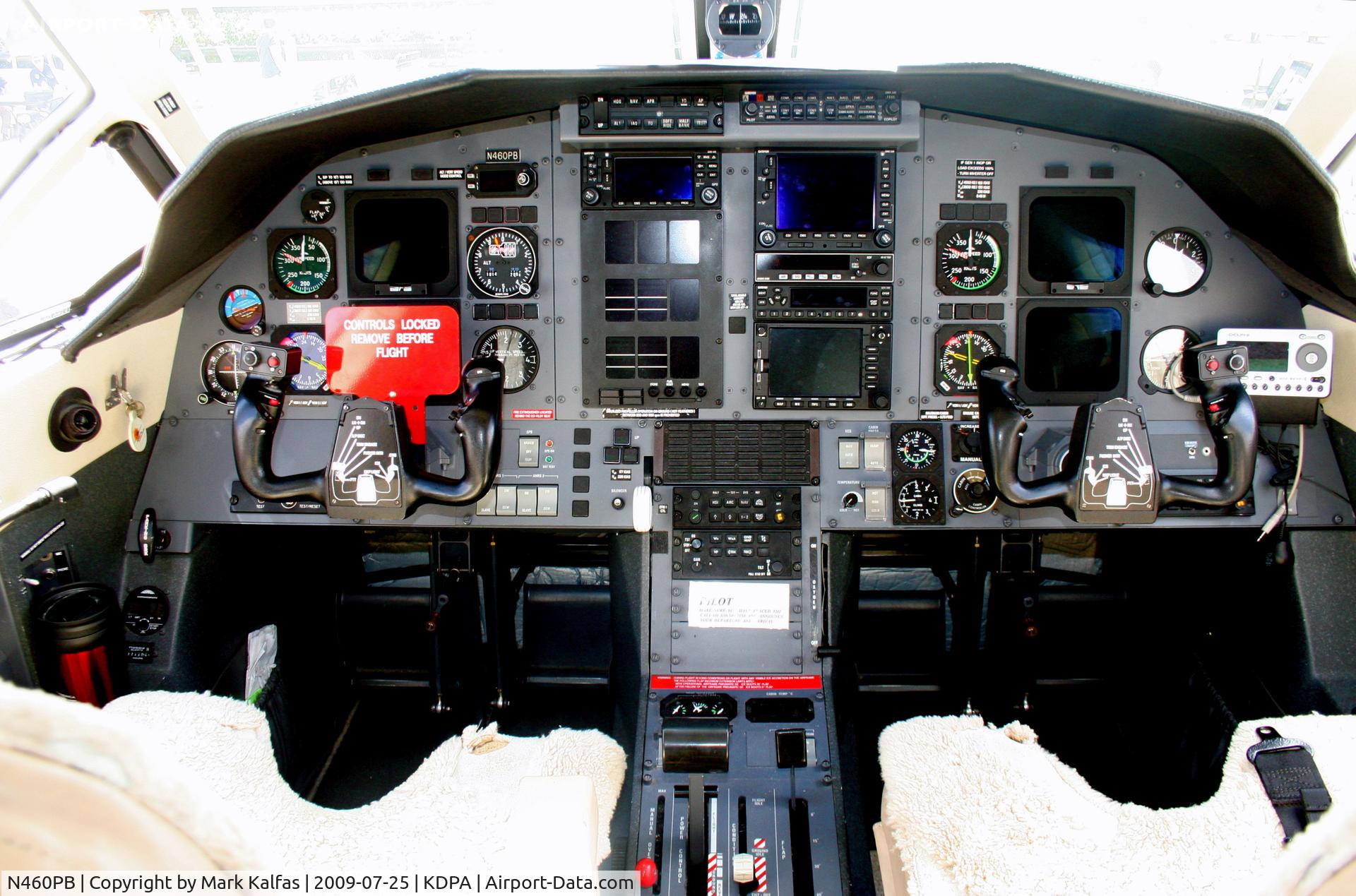N460PB, 2002 Pilatus PC-12/45 C/N 460, Pilatus PC-12/45, N460PB cockpit shot on the ramp KDPA for Community Days Weekend.