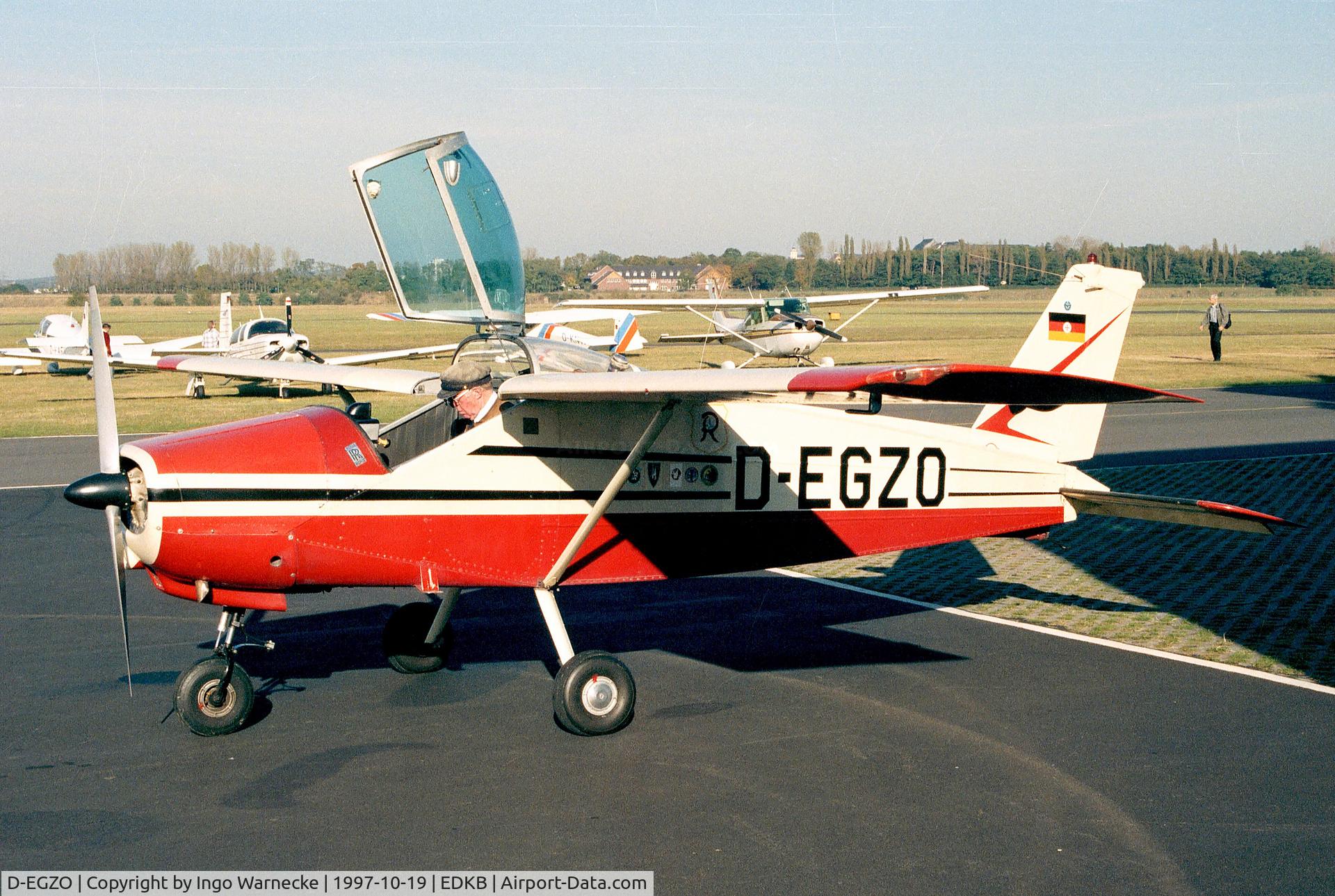 D-EGZO, 1966 Bolkow Bo-208C Junior C/N 575, Bölkow Bo 208C1 Junior at Bonn-Hangelar airfield