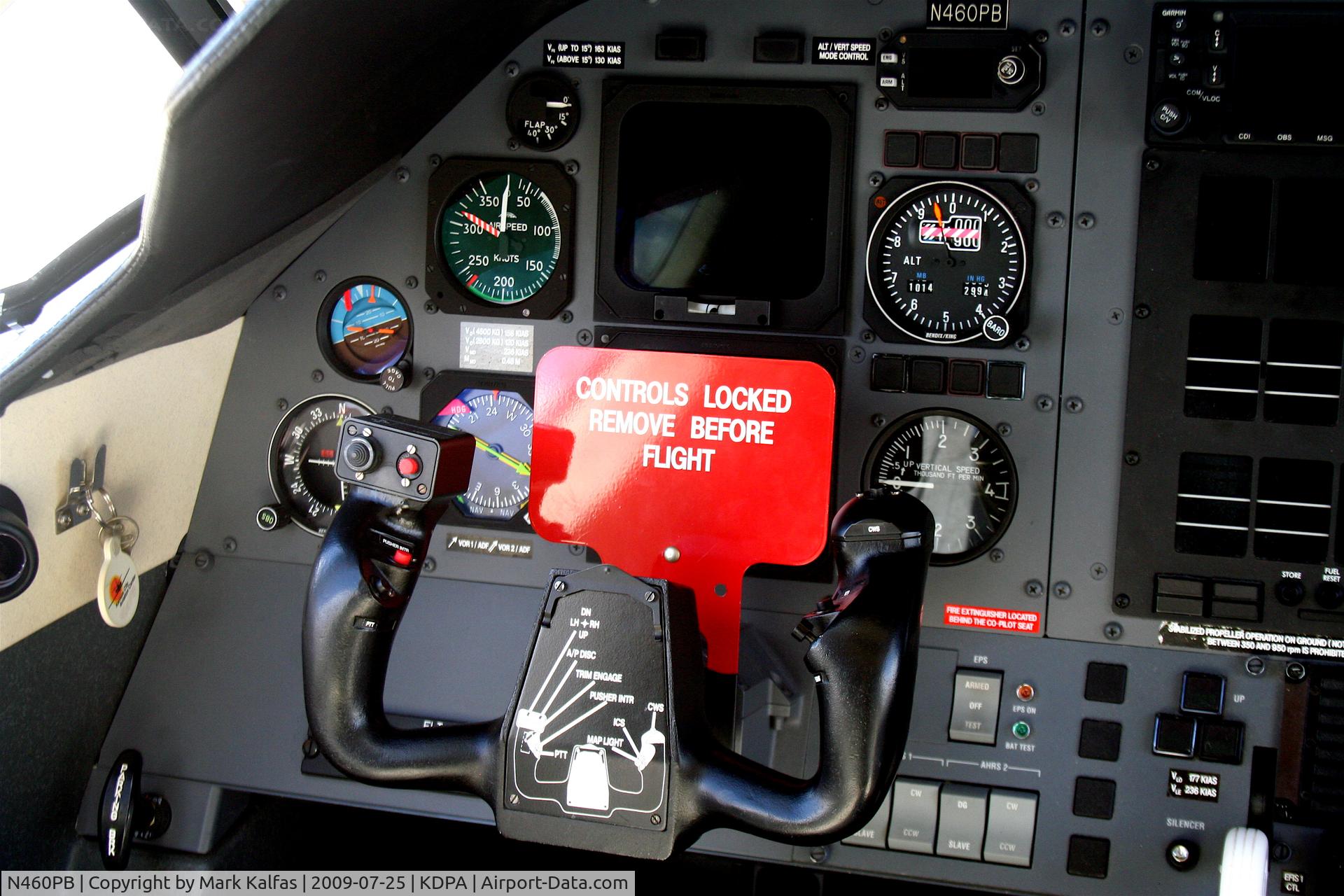 N460PB, 2002 Pilatus PC-12/45 C/N 460, Pilatus PC-12/45, N460PB cockpit shot on the ramp KDPA for Community Days Weekend.