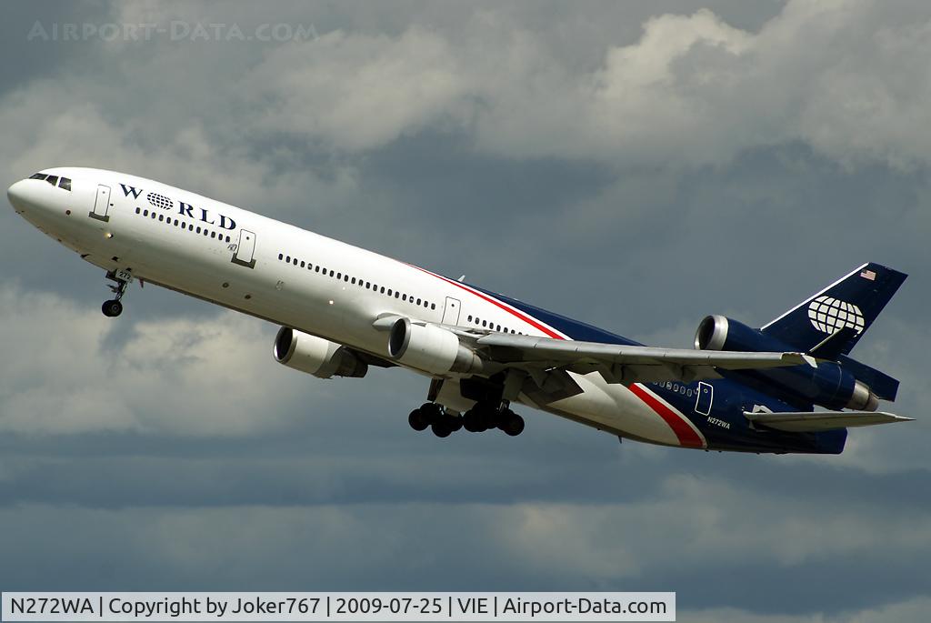 N272WA, 1992 McDonnell Douglas MD-11 C/N 48437, World Airways McDonnell Douglas MD-11