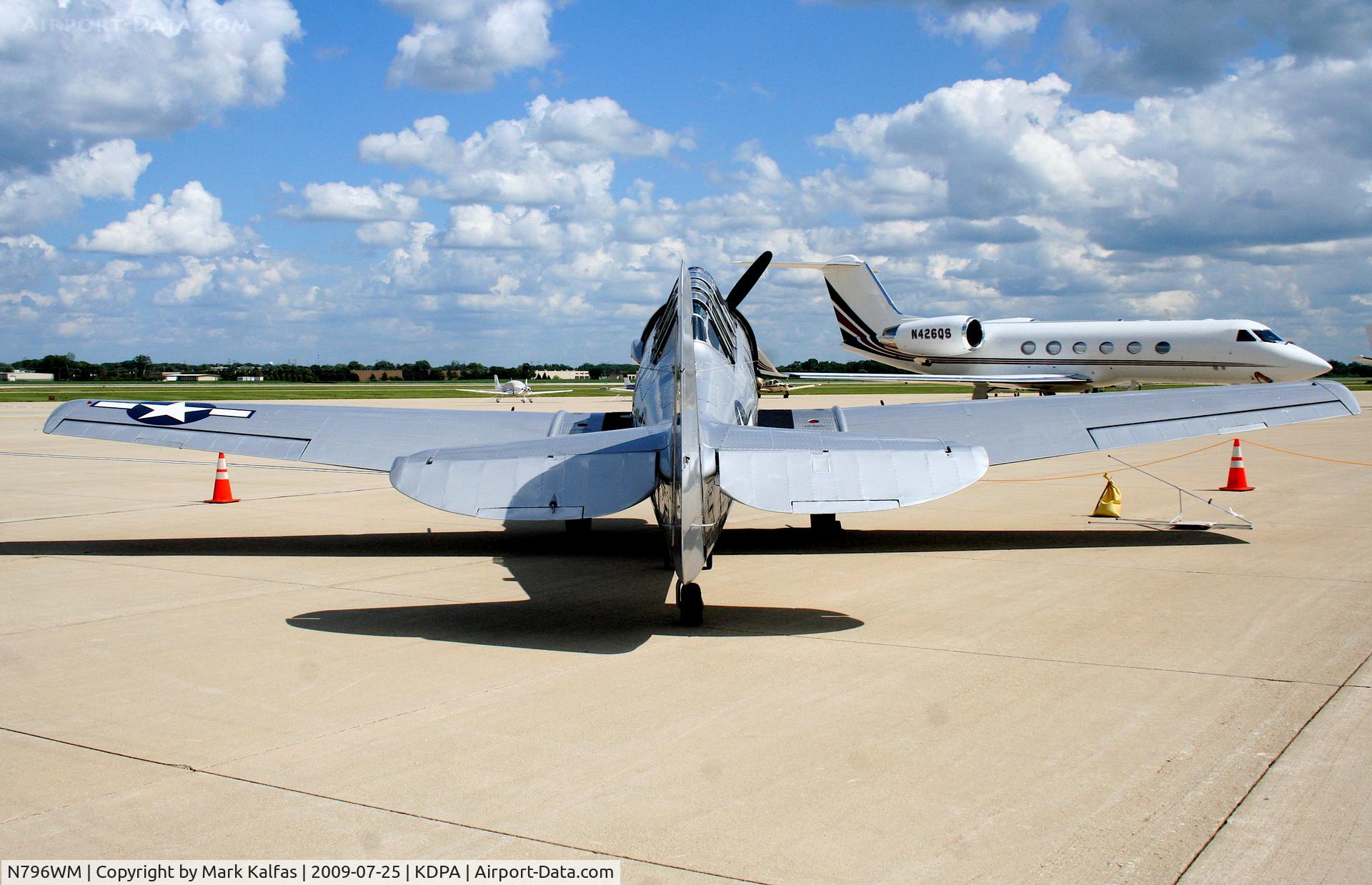 N796WM, 1943 North American AT-6D Texan C/N 88-15328, North American AT-6D, N796WM on the ramp KDPA for Community Days Weekend.