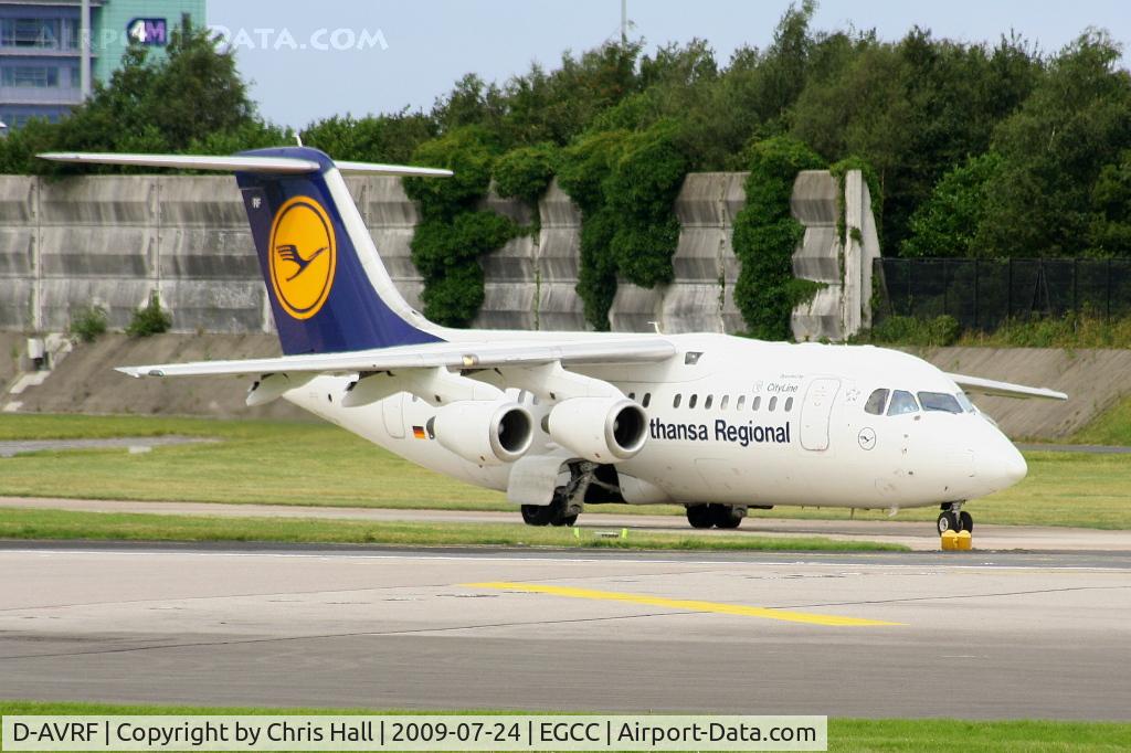 D-AVRF, 1995 British Aerospace Avro 146-RJ85 C/N E.2269, Lufthansa Regional operated by CityLine
