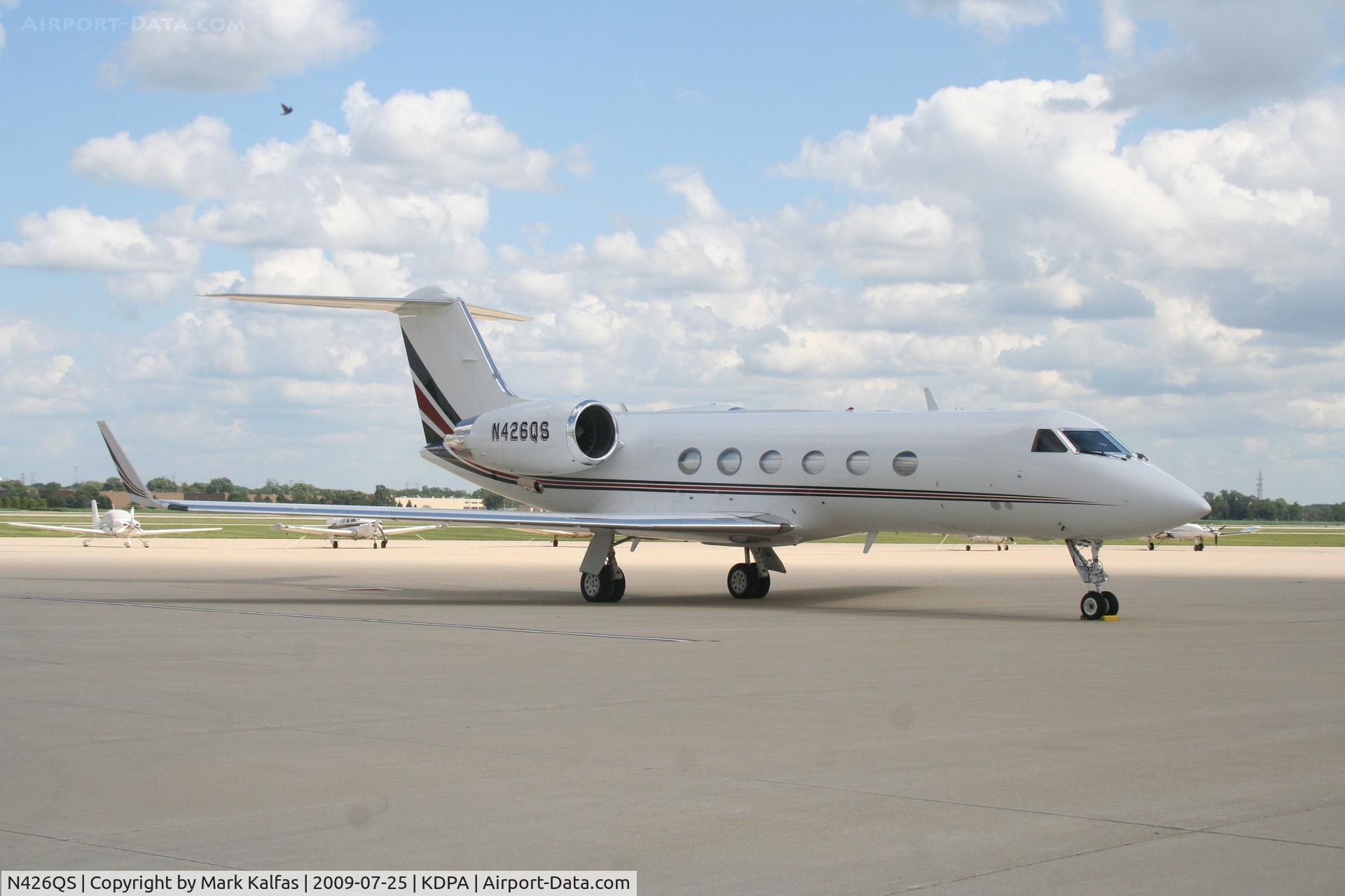 N426QS, 2000 Gulfstream Aerospace G-IV C/N 1426, Gulfstream Aerospace G-IV, N426QS on the ramp KDPA for Community Days Weekend.