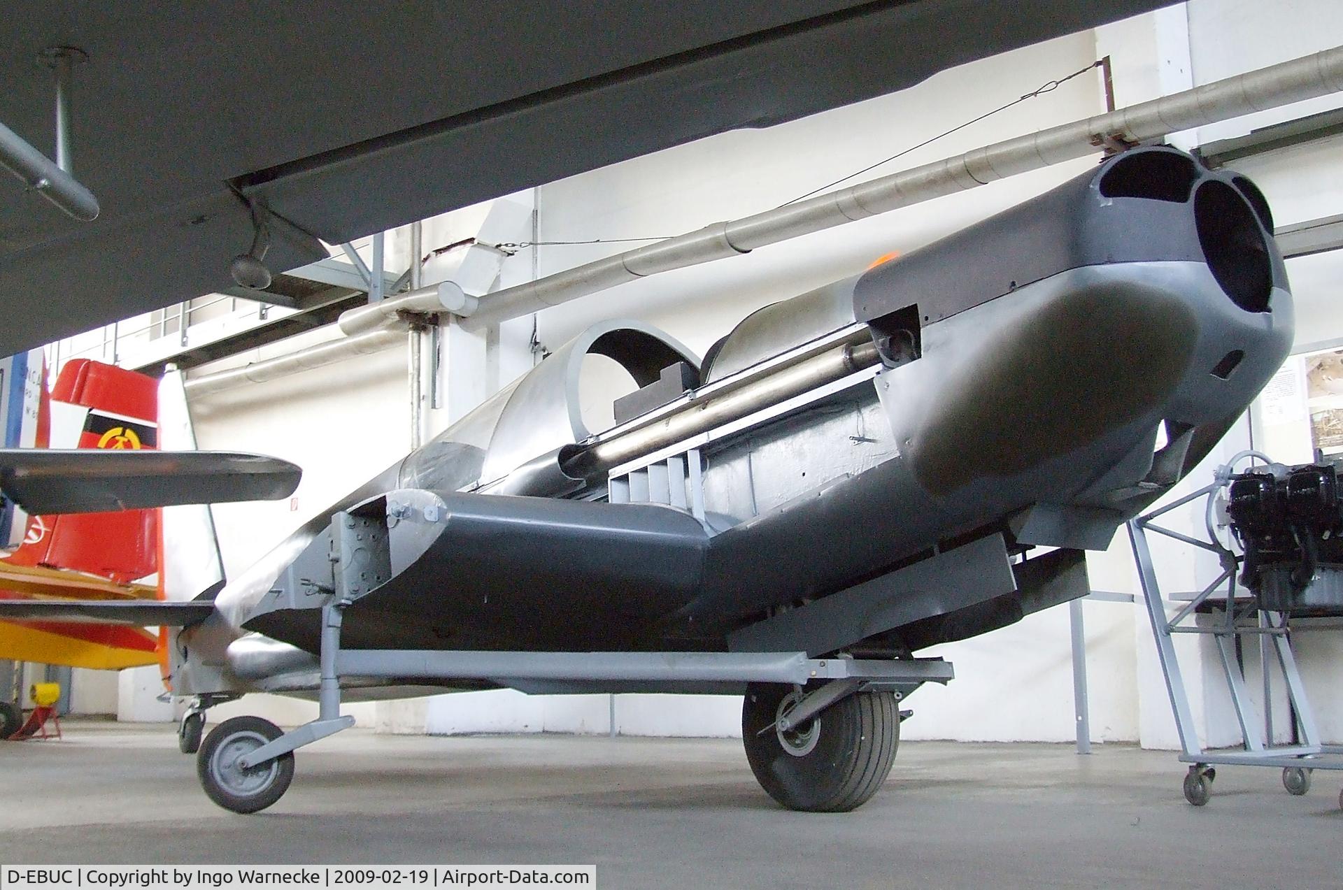 D-EBUC, Sportavia-Putzer C-1 C/N V-1, Sportavia-Pützer S5 research aircraft used for trials with exhaust systems for light aircraft (in the 70s?), now at the Museum für Luftfahrt und Technik at Wernigerode