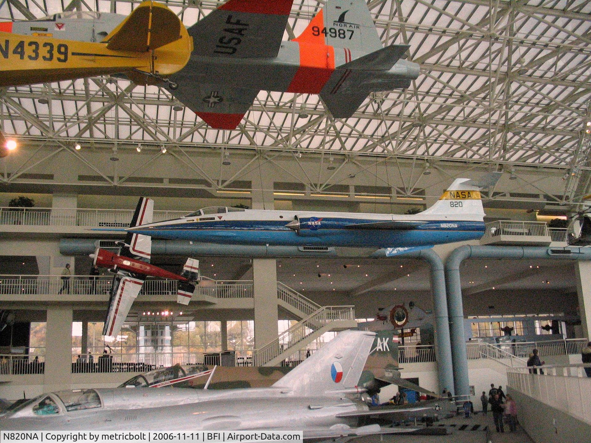 N820NA, 1957 Lockheed F-104C Starfighter C/N 383-1222, on display at Boeing Museum of Flight