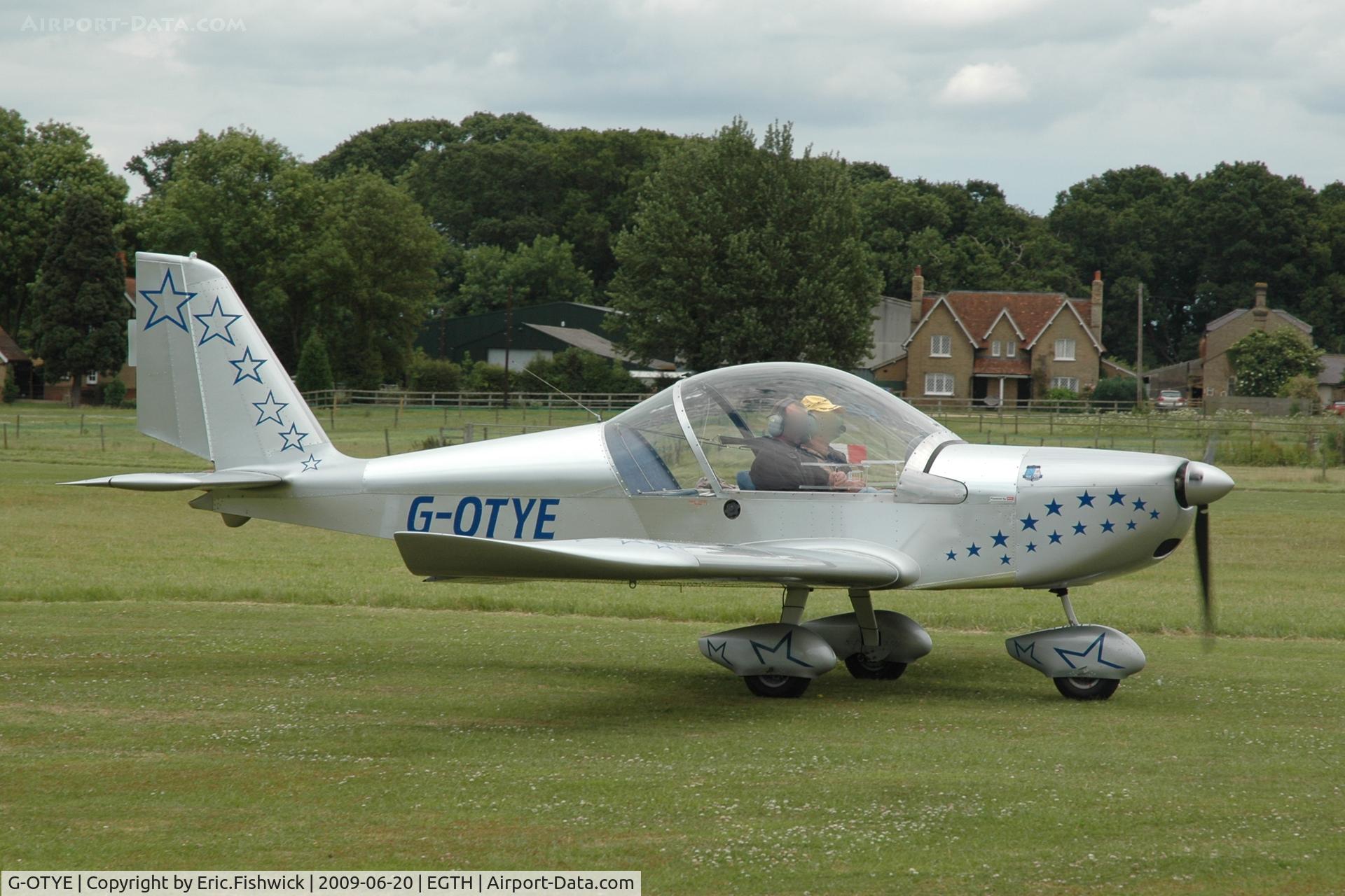 G-OTYE, 2002 Aerotechnik EV-97 Eurostar C/N PFA 315-13858, G-OTYE at Shuttleworth Collection Evening Air Display
