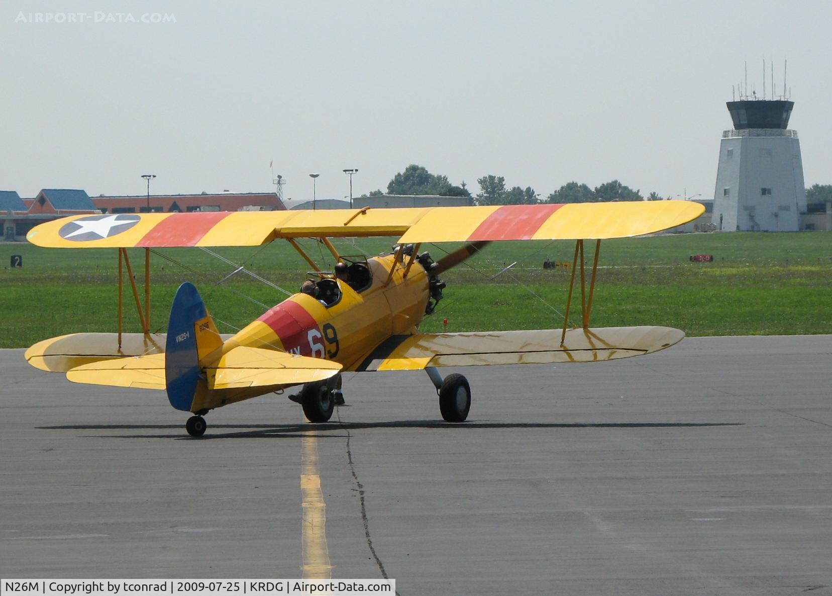 N26M, 1941 Boeing A75N1(PT17) C/N 75-1925, at Reading