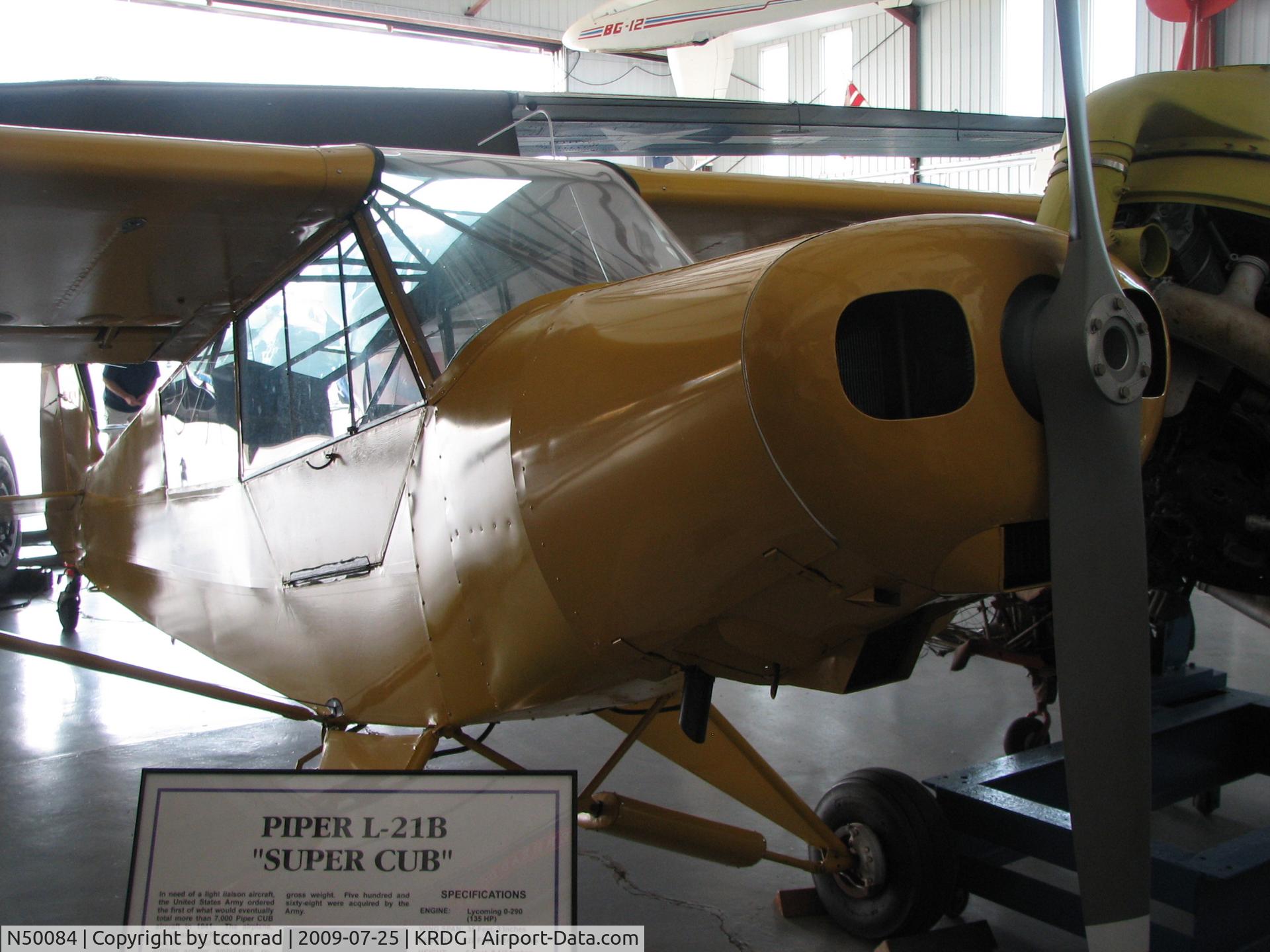 N50084, 1953 Piper L-21B Super Cub (PA-18-135) C/N 53-7720, at Reading