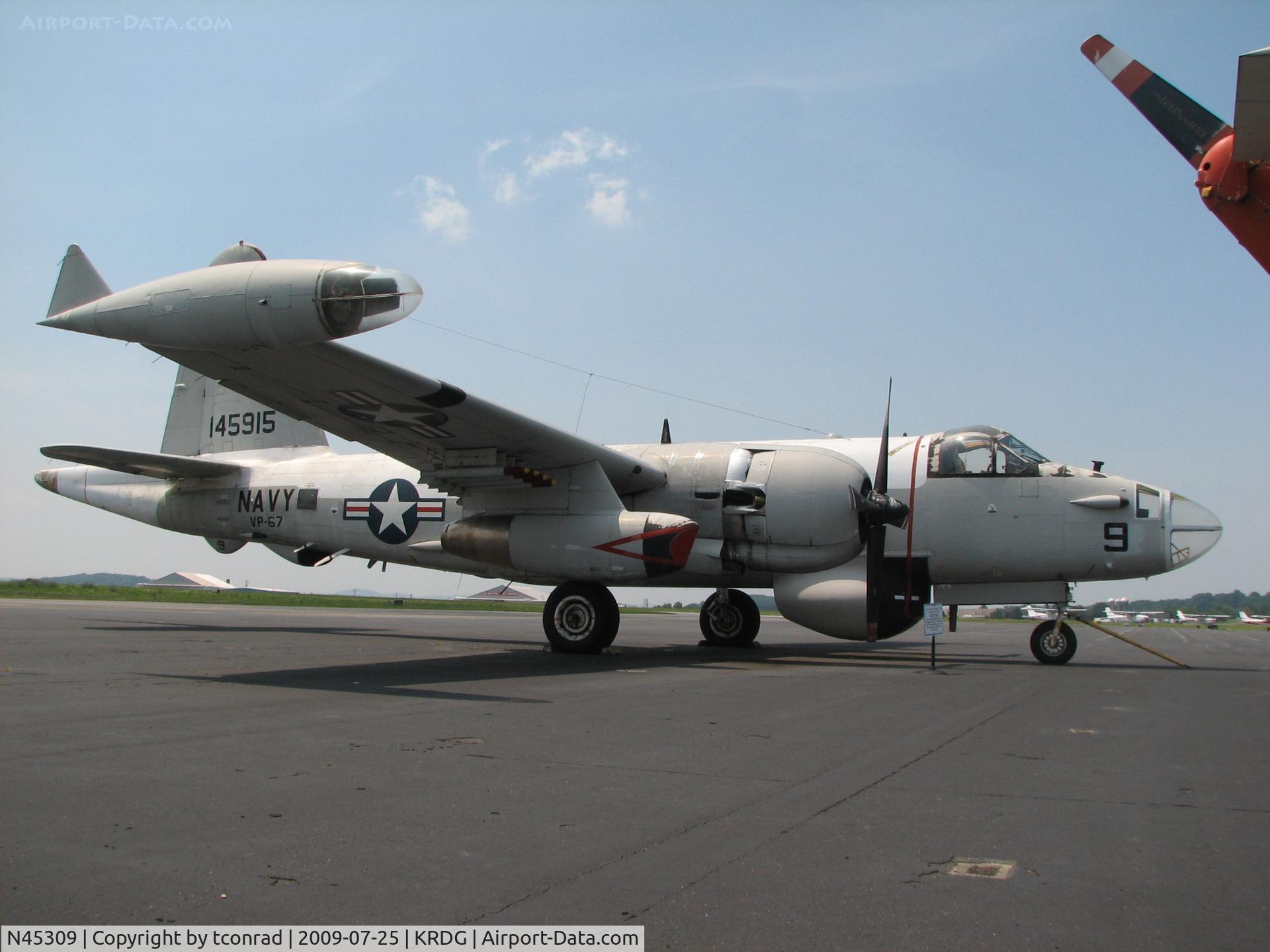 N45309, 1957 Lockheed SP-2H (P2V-7S) Neptune C/N 726-7180, at Reading