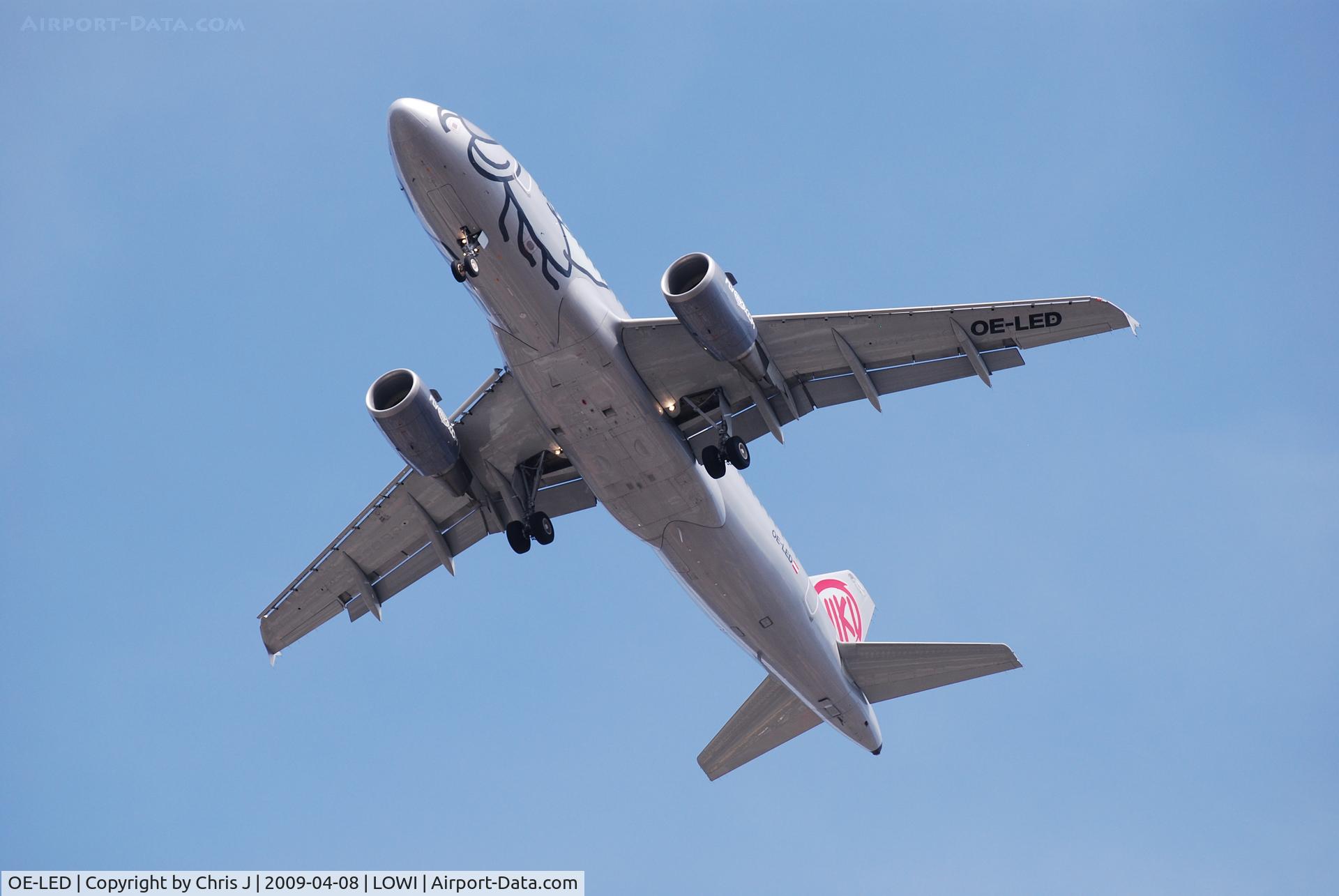 OE-LED, 2008 Airbus A319-112 C/N 3407, Photographed in a park of the city...