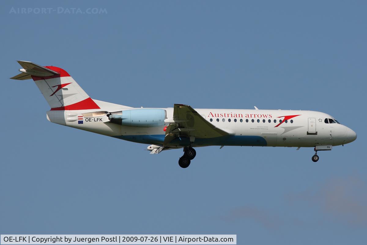 OE-LFK, 1995 Fokker 70 (F-28-0070) C/N 11555, Fokker 70
