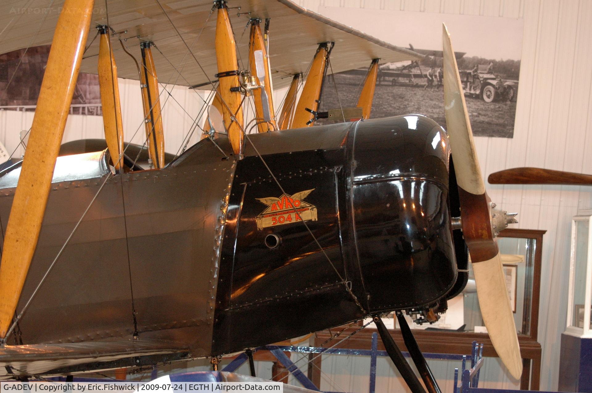 G-ADEV, 1918 Avro 504K C/N R3/LE/61400, 4. Immaculate 504K at The Shuttleworth Collection
